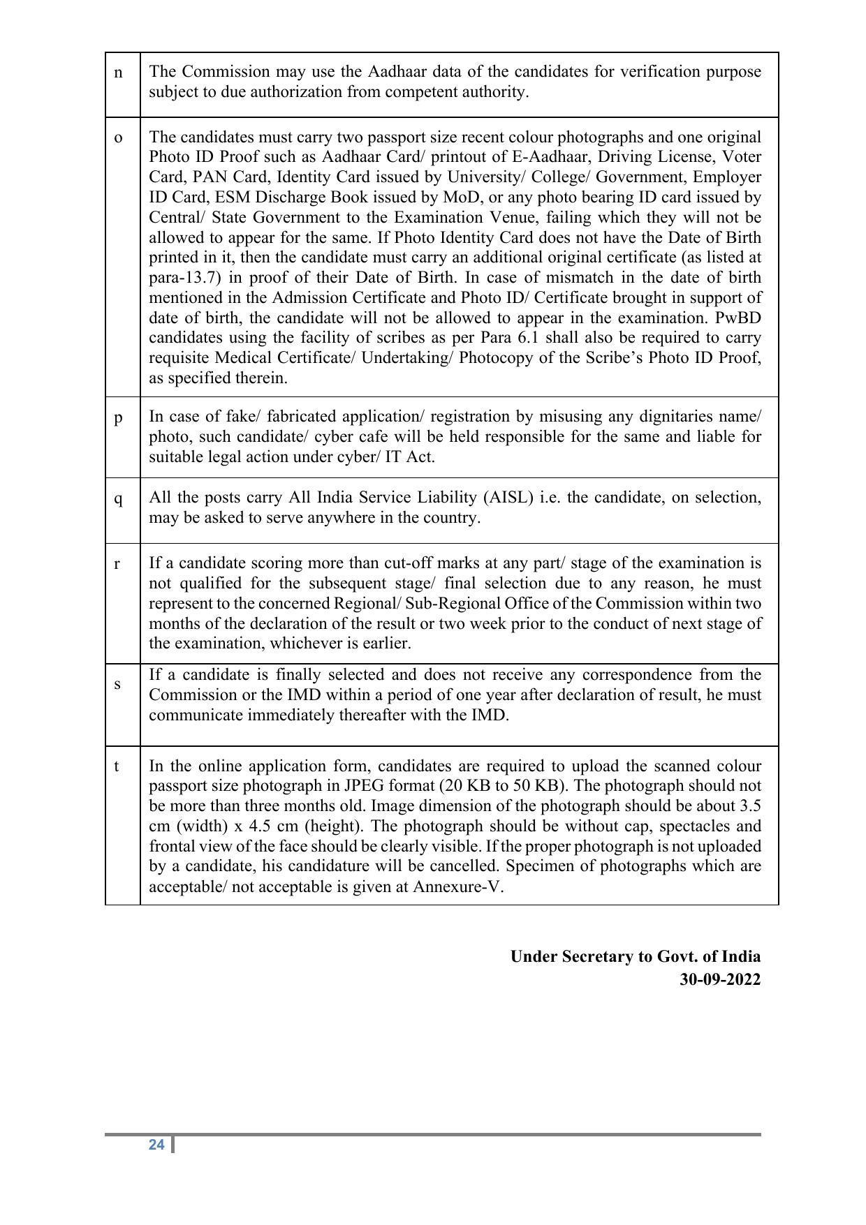 Staff Selection Commission (SSC) Scientific Assistant Recruitment 2022 - Page 5