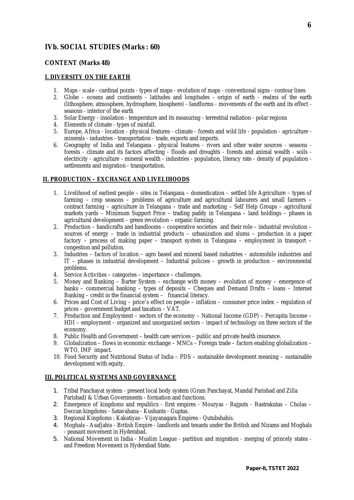 TS TET Syllabus for Paper 2 (Sanskrit) - Page 6