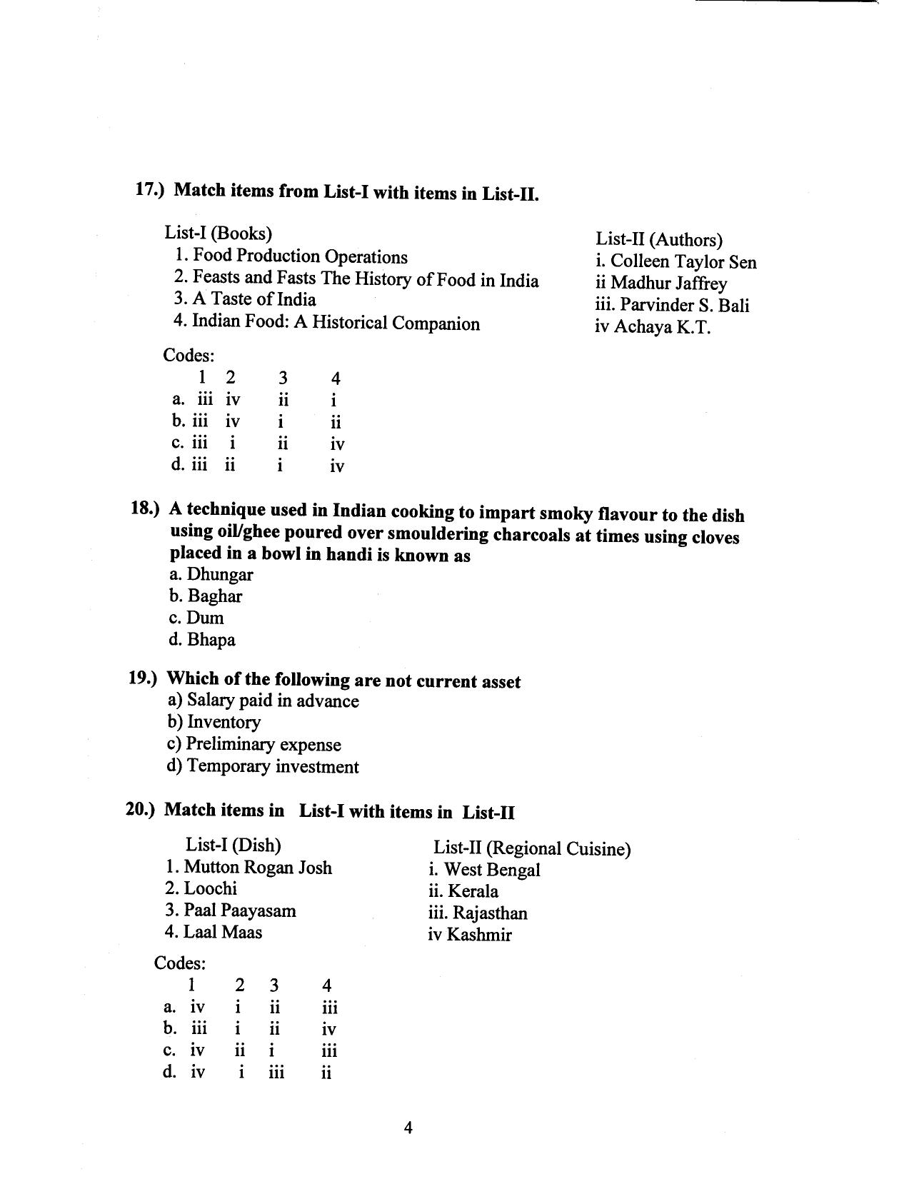 Hospitality Question Papers PDF Download – SPSC MPHW - Page 5