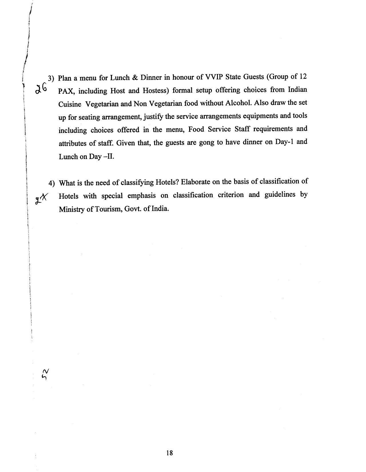 Hospitality Question Papers PDF Download – SPSC MPHW - Page 19