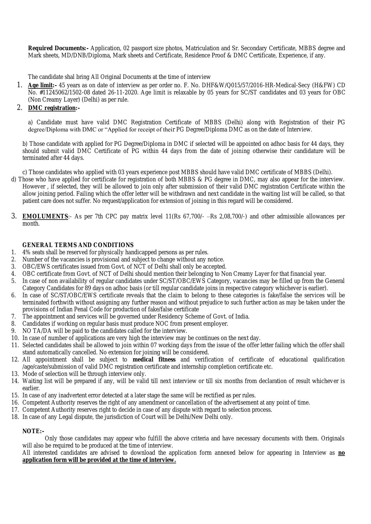 DDUH Recruitment: for Senior Resident - 52 Posts - Page 2