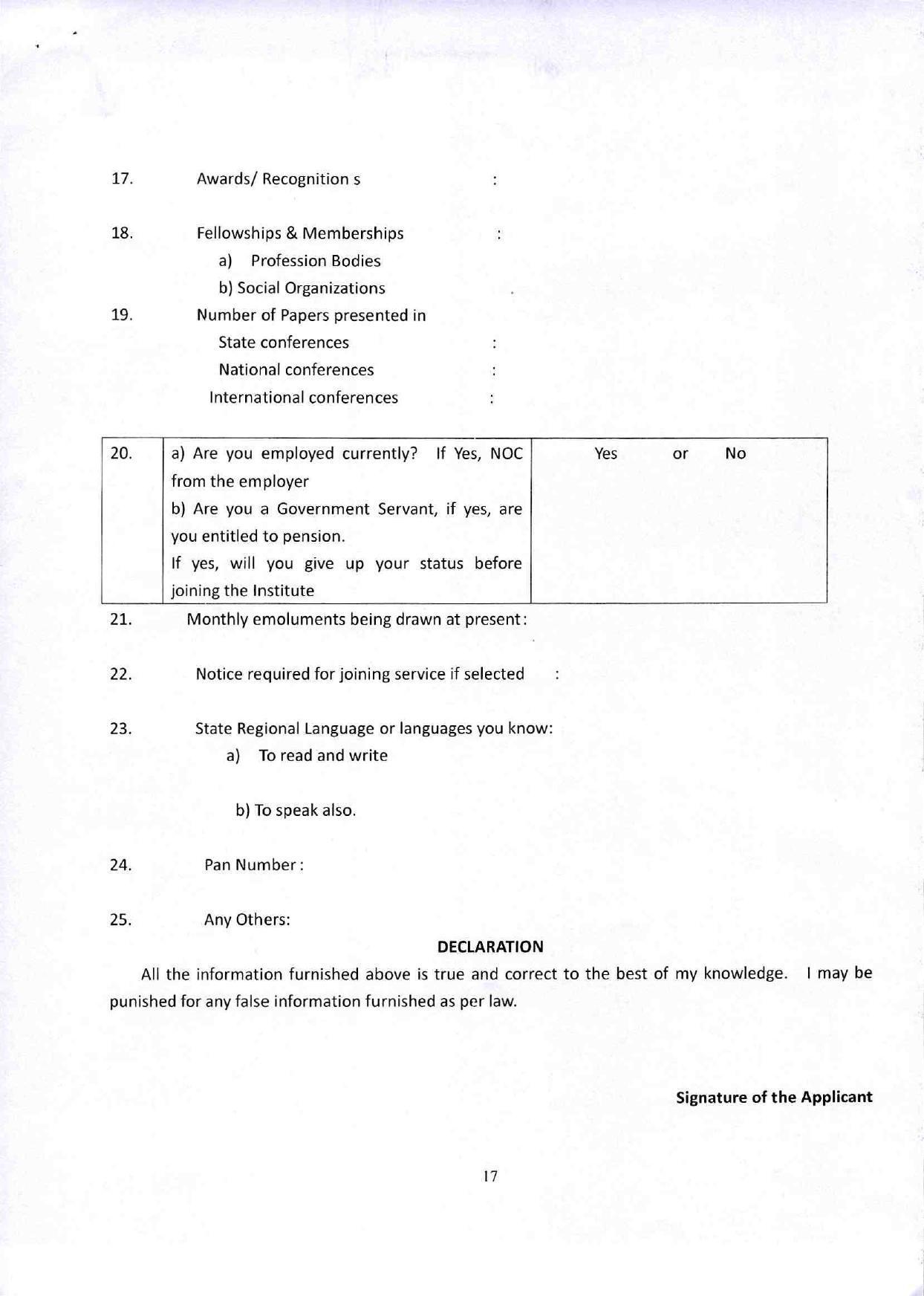 Nizams Institute of Medical Sciences (NIMS) Invites Application for 46 Assistant Professor Recruitment 2022 - Page 13