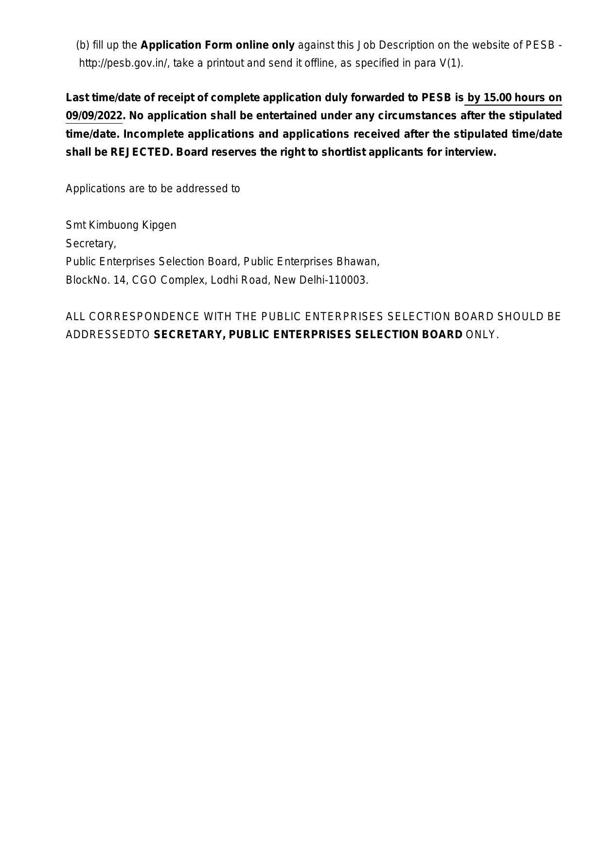 Shipping Corporation of India Invites Application for Director Recruitment 2022 - Page 4