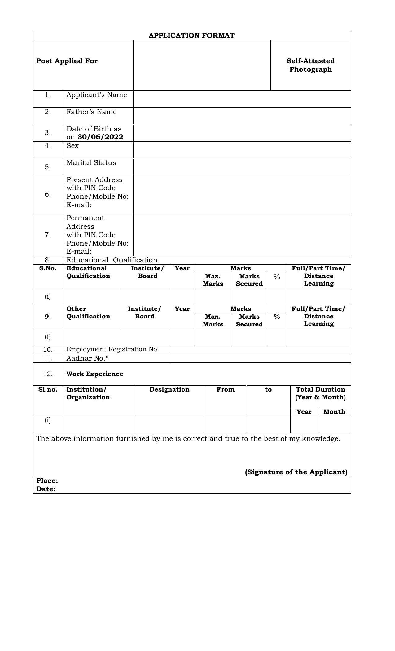 Andaman & Nicobar Administration Invites Application for Operations Assistant Recruitment 2022 - Page 1
