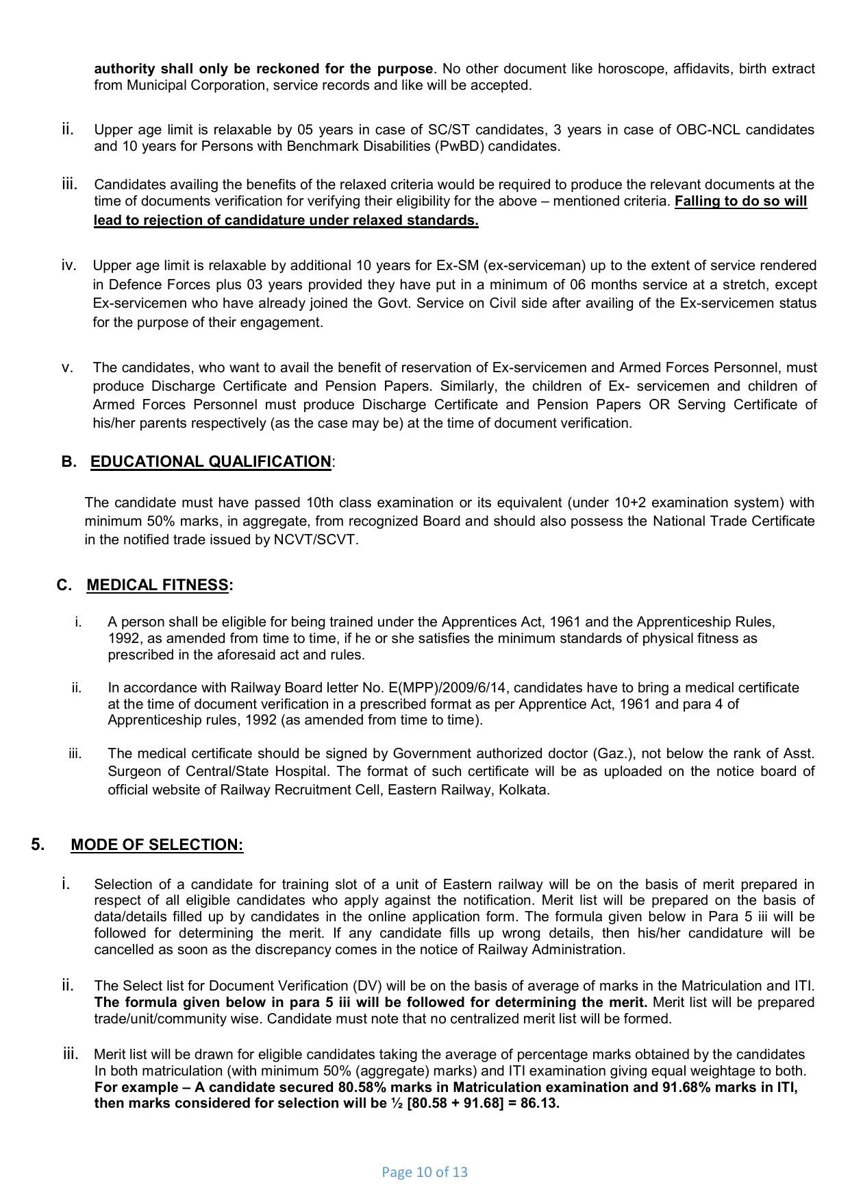 Eastern Railway (ER) Invites Application for 3115 Apprentices Recruitment 2023 - Page 8