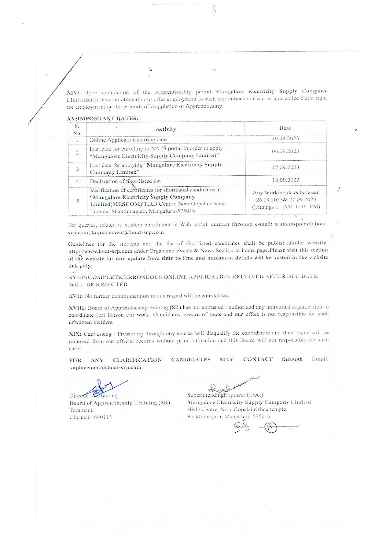 MESCOM Invites Application for 200 Apprentices Recruitment 2023 - Page 2