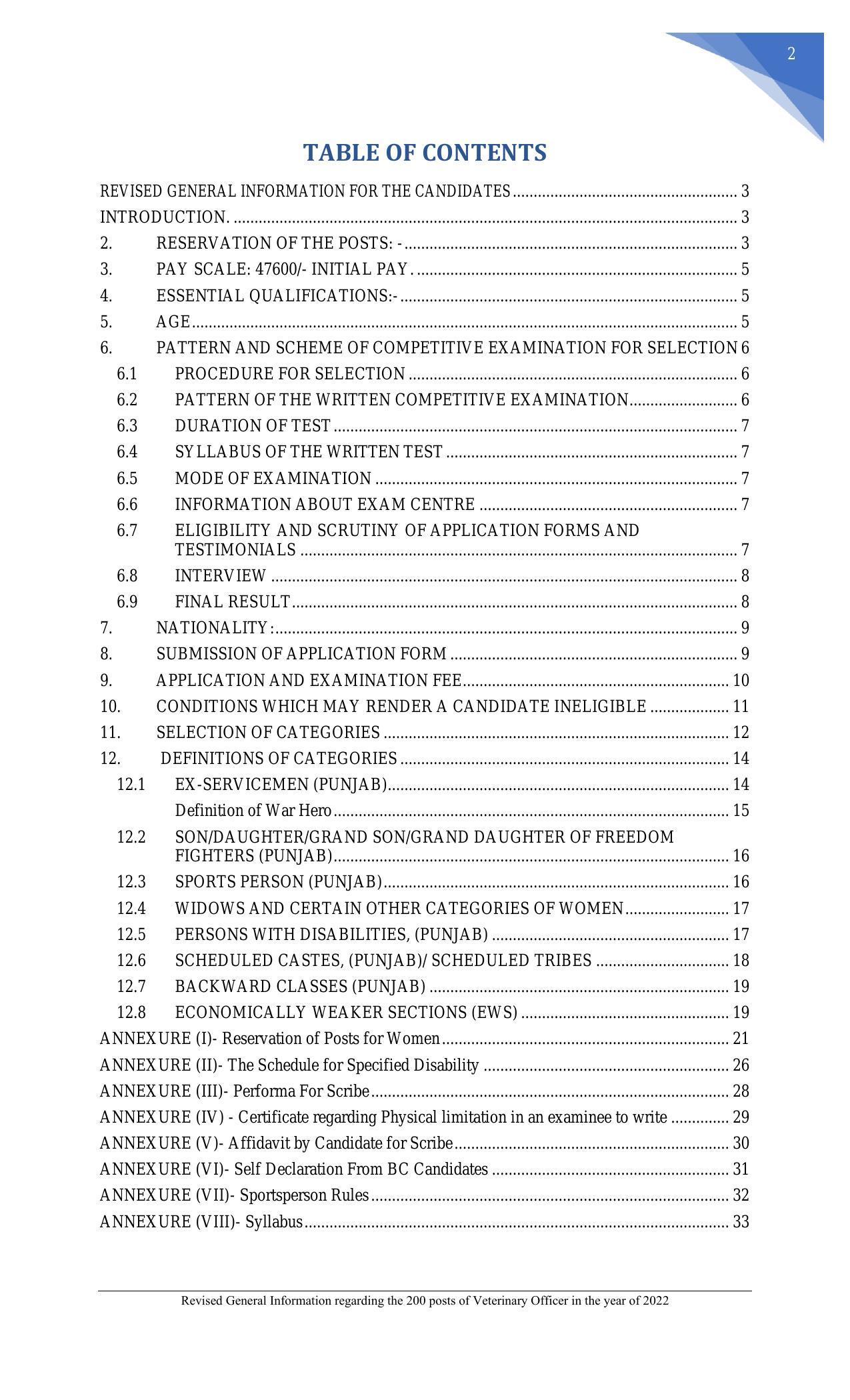 Punjab Public Service Commission Veterinary Officer Recruitment 2022 - Page 10