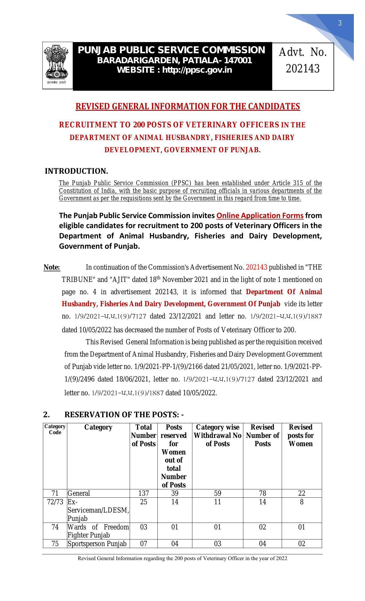 Punjab Public Service Commission Veterinary Officer Recruitment 2022 - Page 13