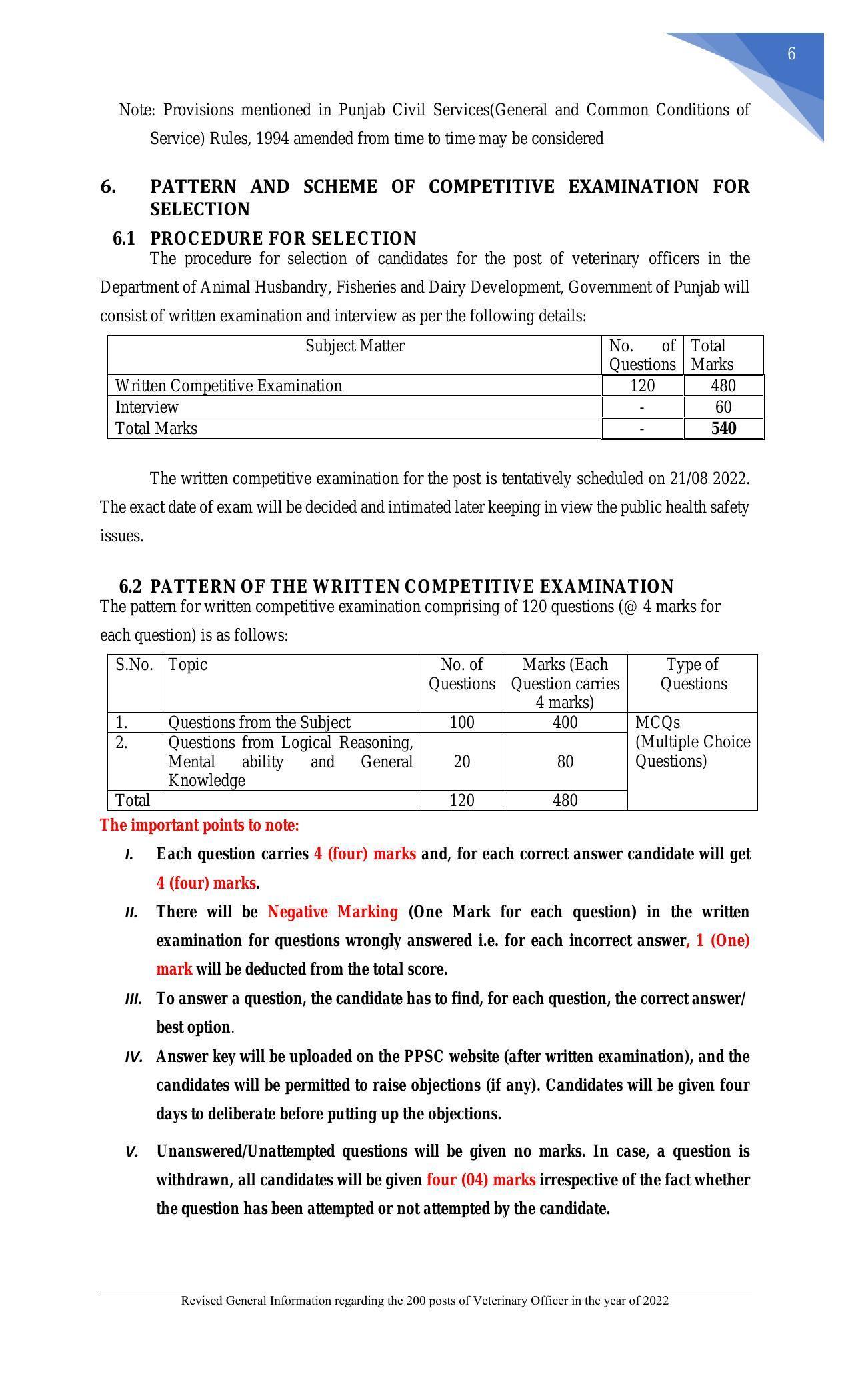 Punjab Public Service Commission Veterinary Officer Recruitment 2022 - Page 25