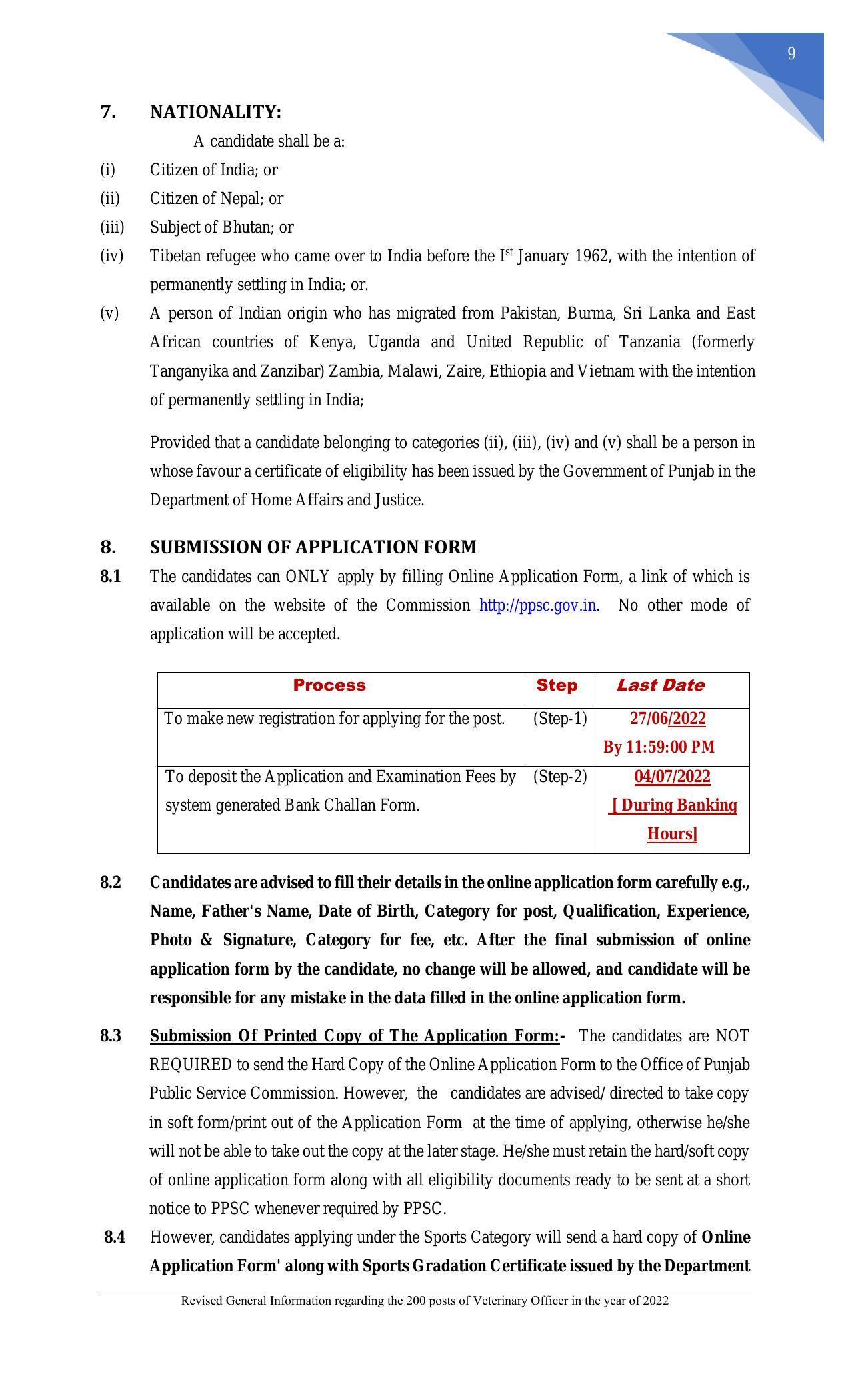 Punjab Public Service Commission Veterinary Officer Recruitment 2022 - Page 11