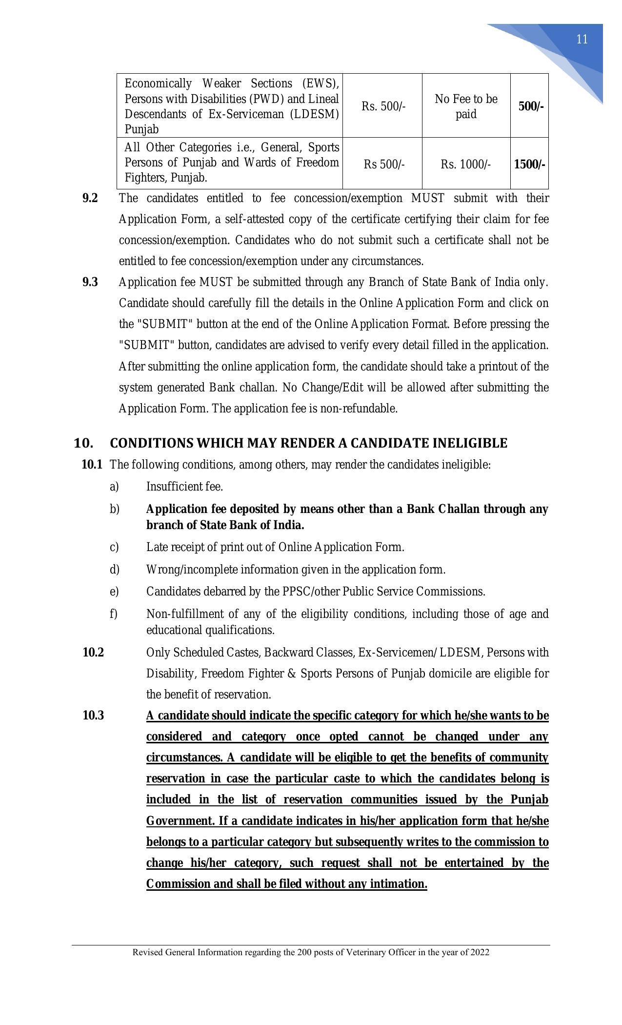 Punjab Public Service Commission Veterinary Officer Recruitment 2022 - Page 19