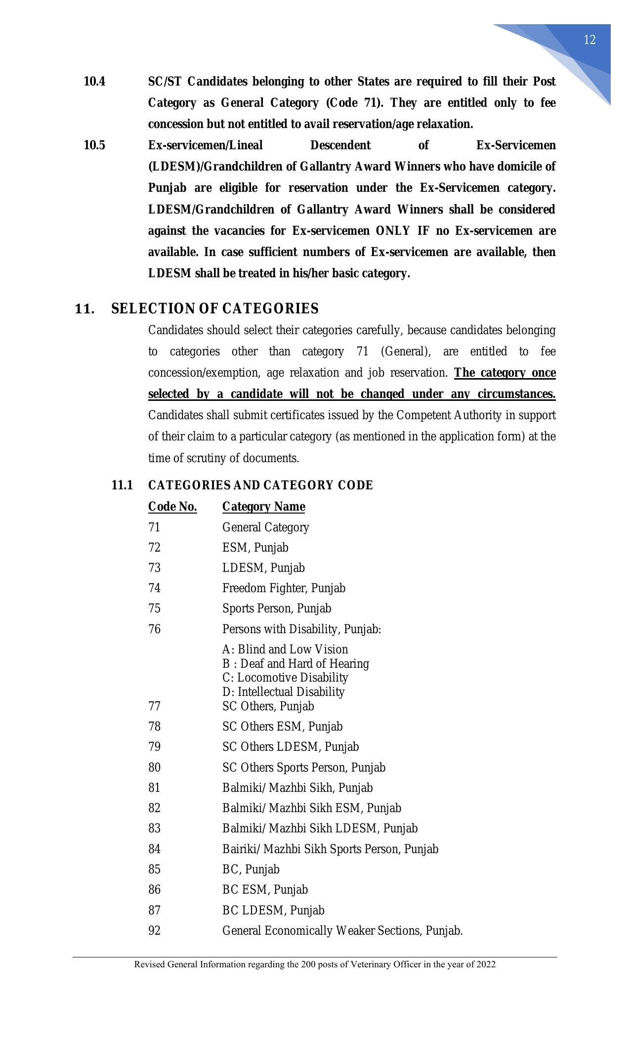 Punjab Public Service Commission Veterinary Officer Recruitment 2022 - Page 21