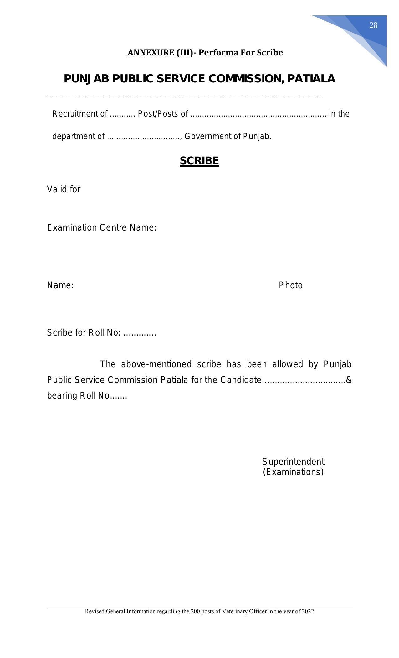 Punjab Public Service Commission Veterinary Officer Recruitment 2022 - Page 7