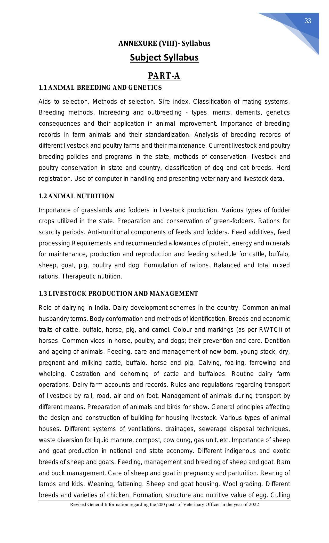 Punjab Public Service Commission Veterinary Officer Recruitment 2022 - Page 40