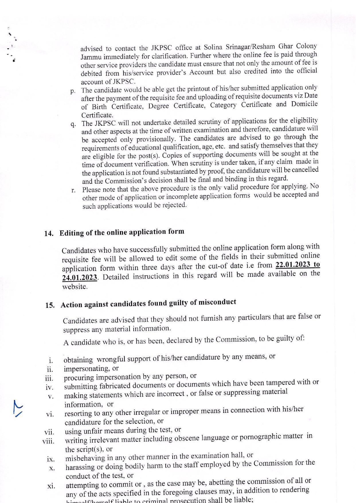 JKPSC Invites Application for 23 Veterinary Assistant Surgeon Recruitment 2023 - Page 7