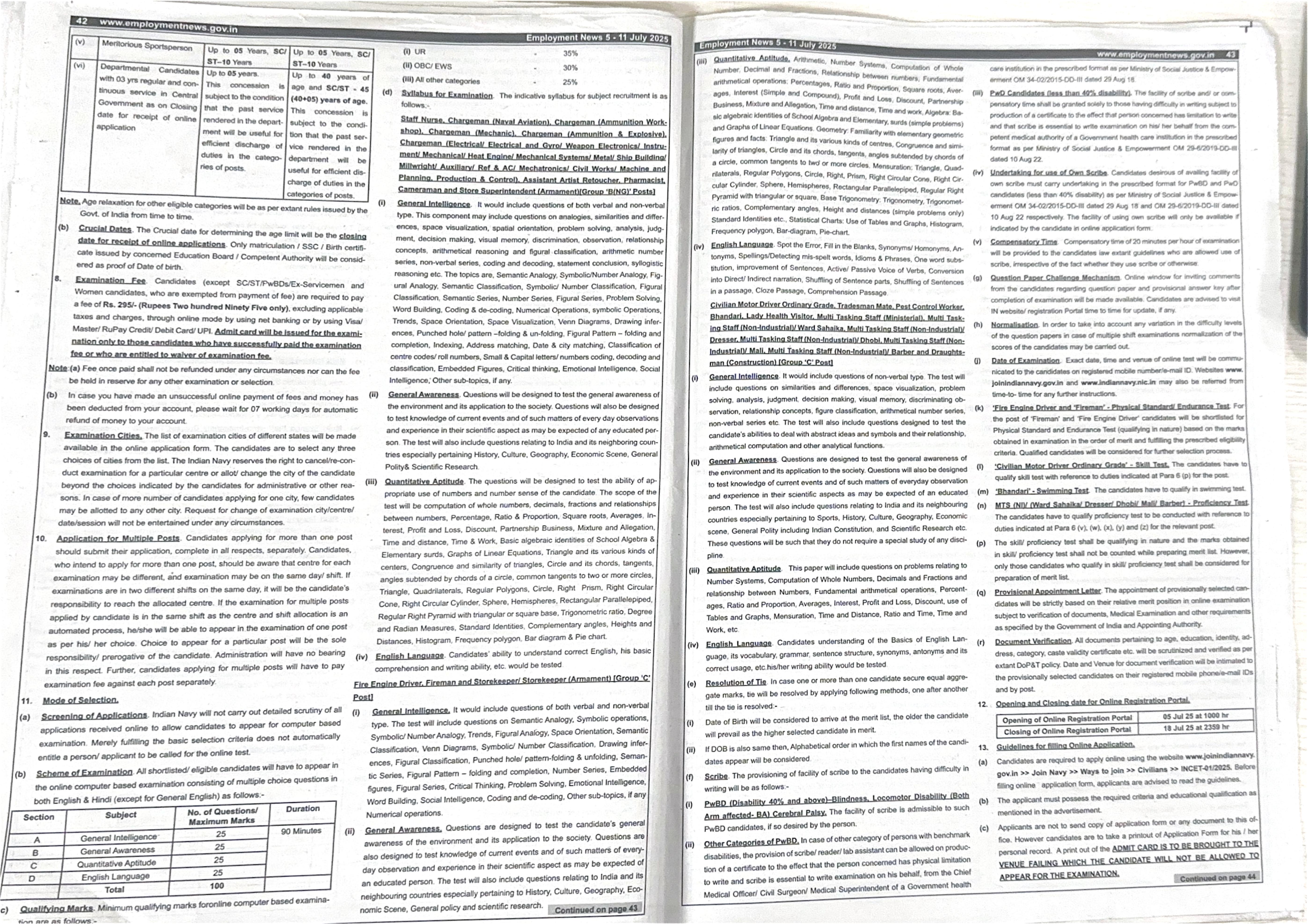 Indian Navy Civilian Entrance Test (INCET) Recruitment 2025 - Page 6