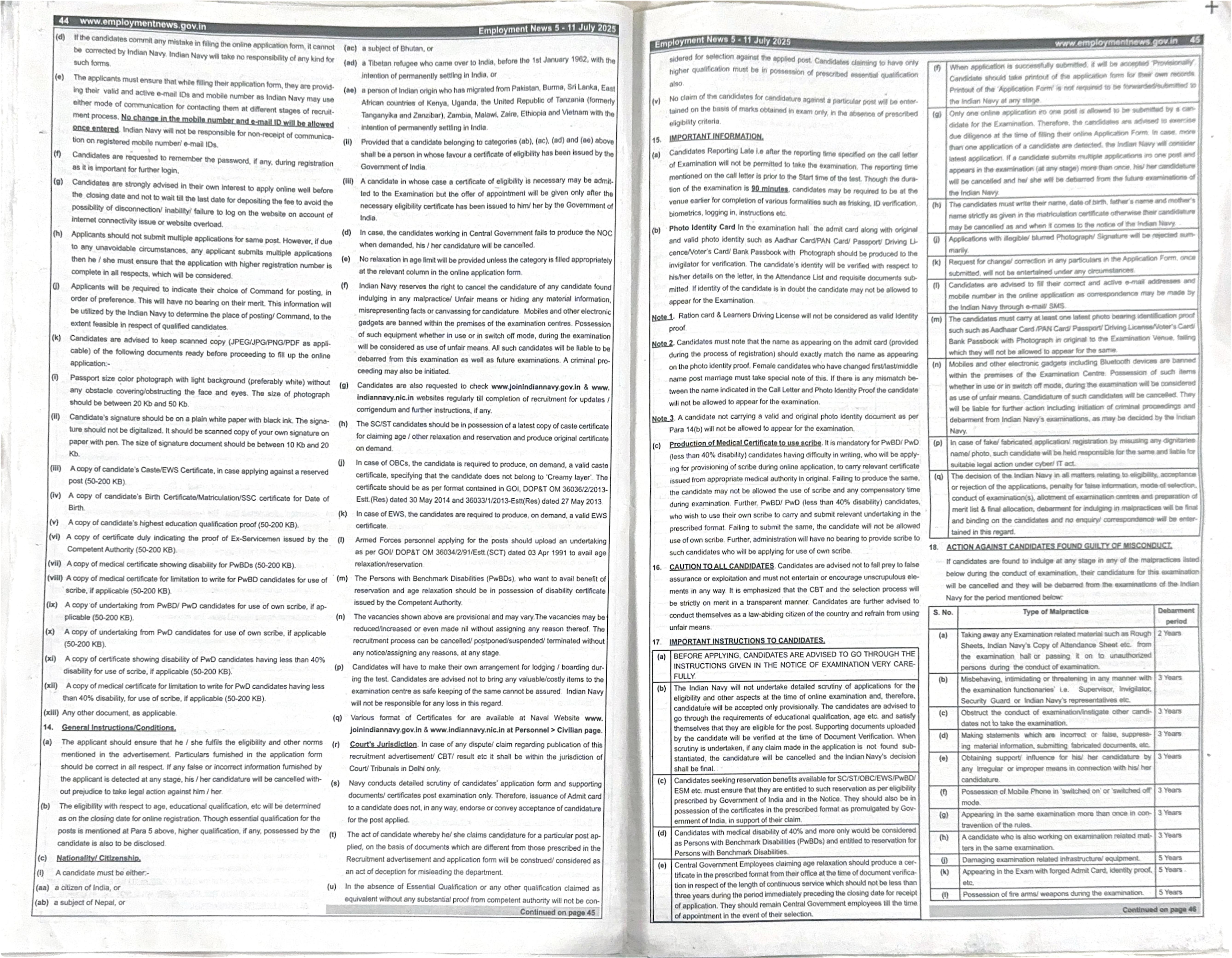 Indian Navy Civilian Entrance Test (INCET) Recruitment 2025 - Page 7