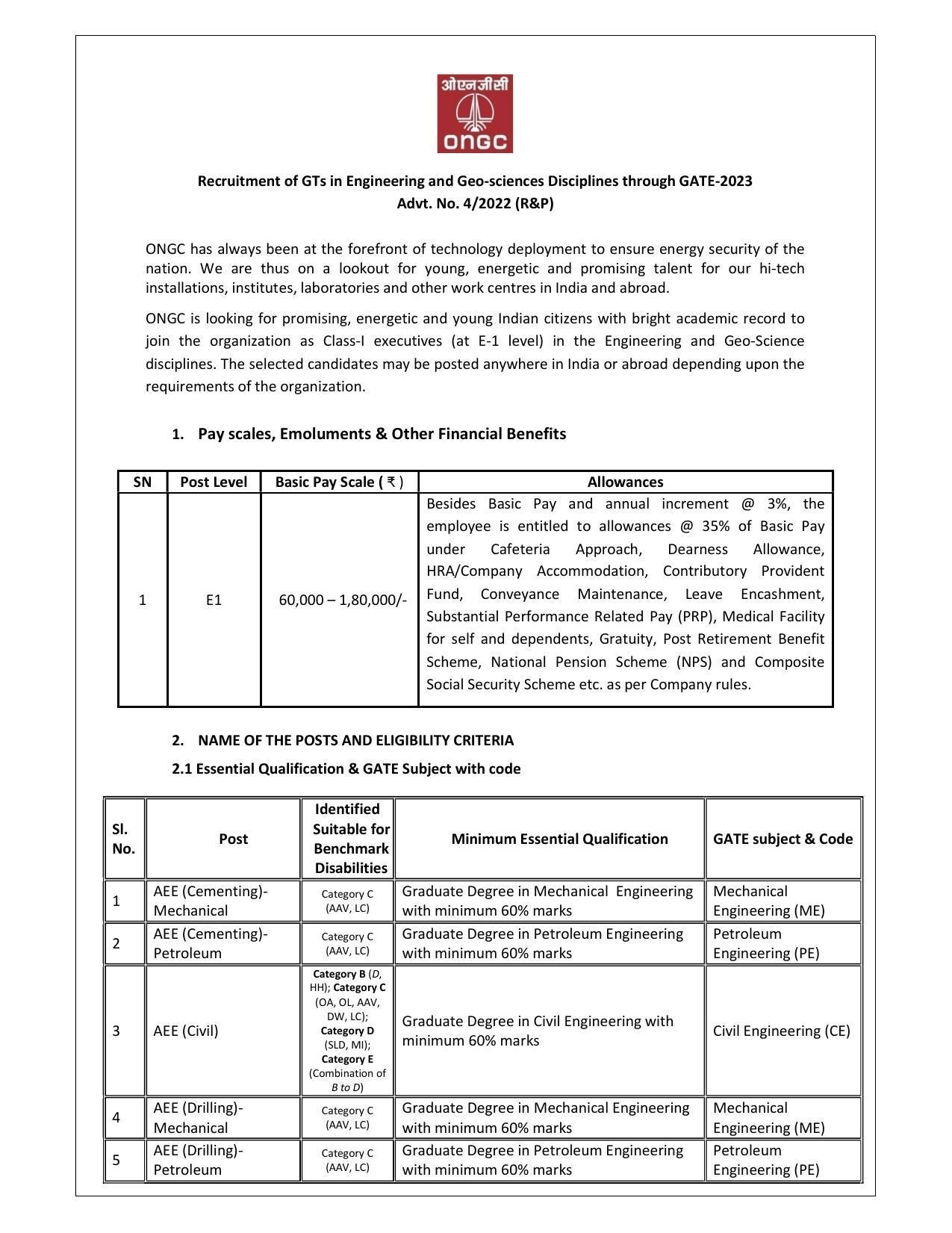 Oil and Natural Gas Corporation Invites Application for Management Officer, Officer, More Vacancies Recruitment 2022 - Page 3