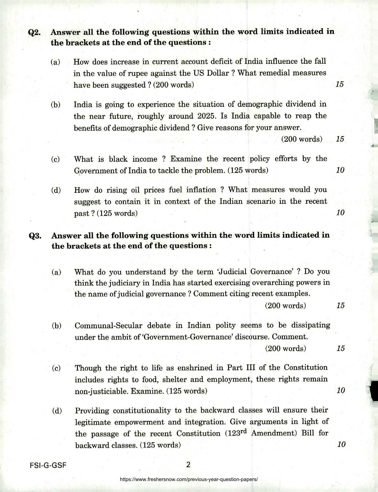 GPSC GMHS Class 1 & 2 Previous Papers - Page 2