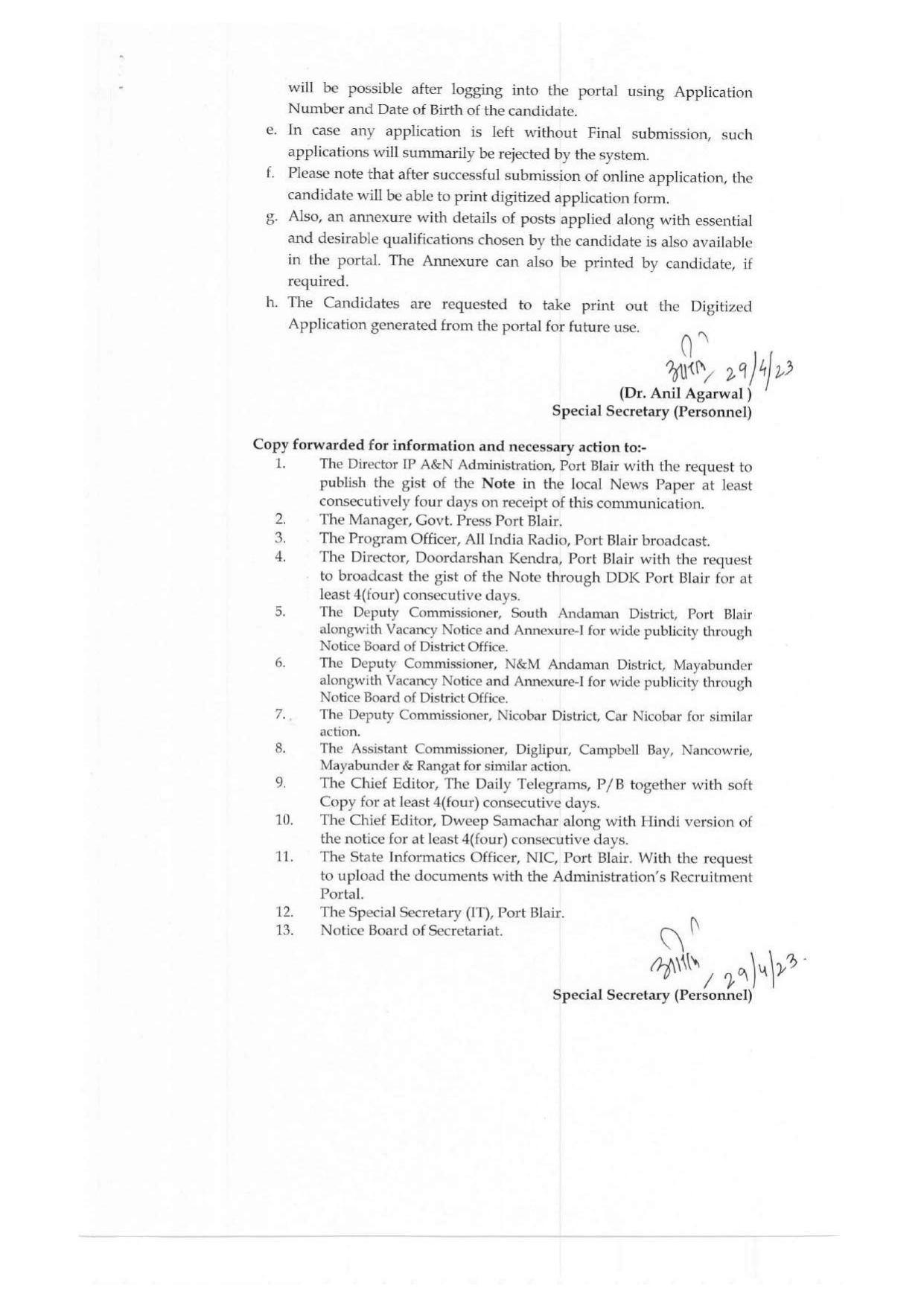 Andaman & Nicobar Administration MTS, Bus Conductor and Various Posts Recruitment 2023 - Page 10