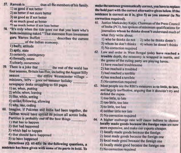 Indian Bank Security Guard Reasoning Question Papers - Page 5