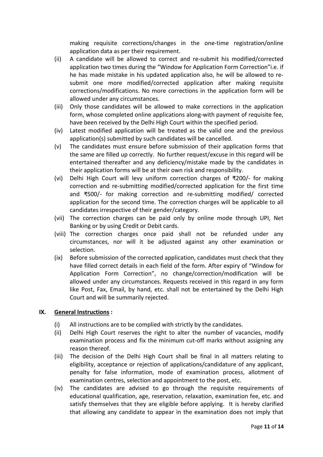 Delhi High Court Junior Personal Assistant, Personal Assistant Recruitment 2023 - Page 6