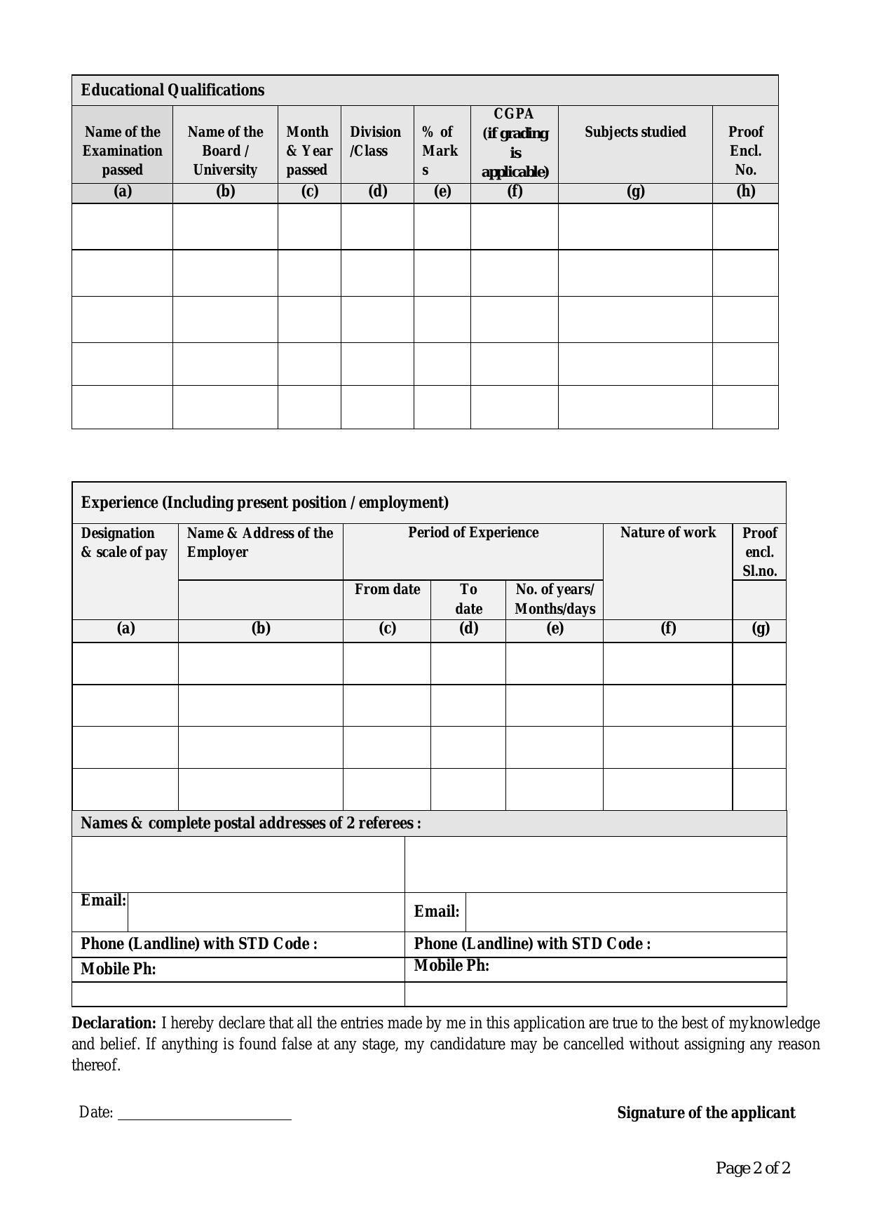 University of Hyderabad Invites Application for Senior Research Fellow Recruitment 2022 - Page 2