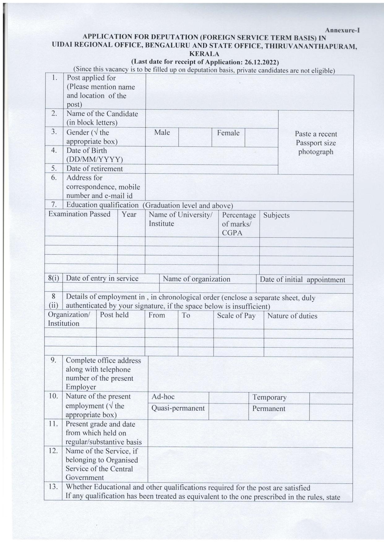 UIDAI Invites Application for Deputy Director, Private Secretary, More Vacancies Recruitment 2022 - Page 6