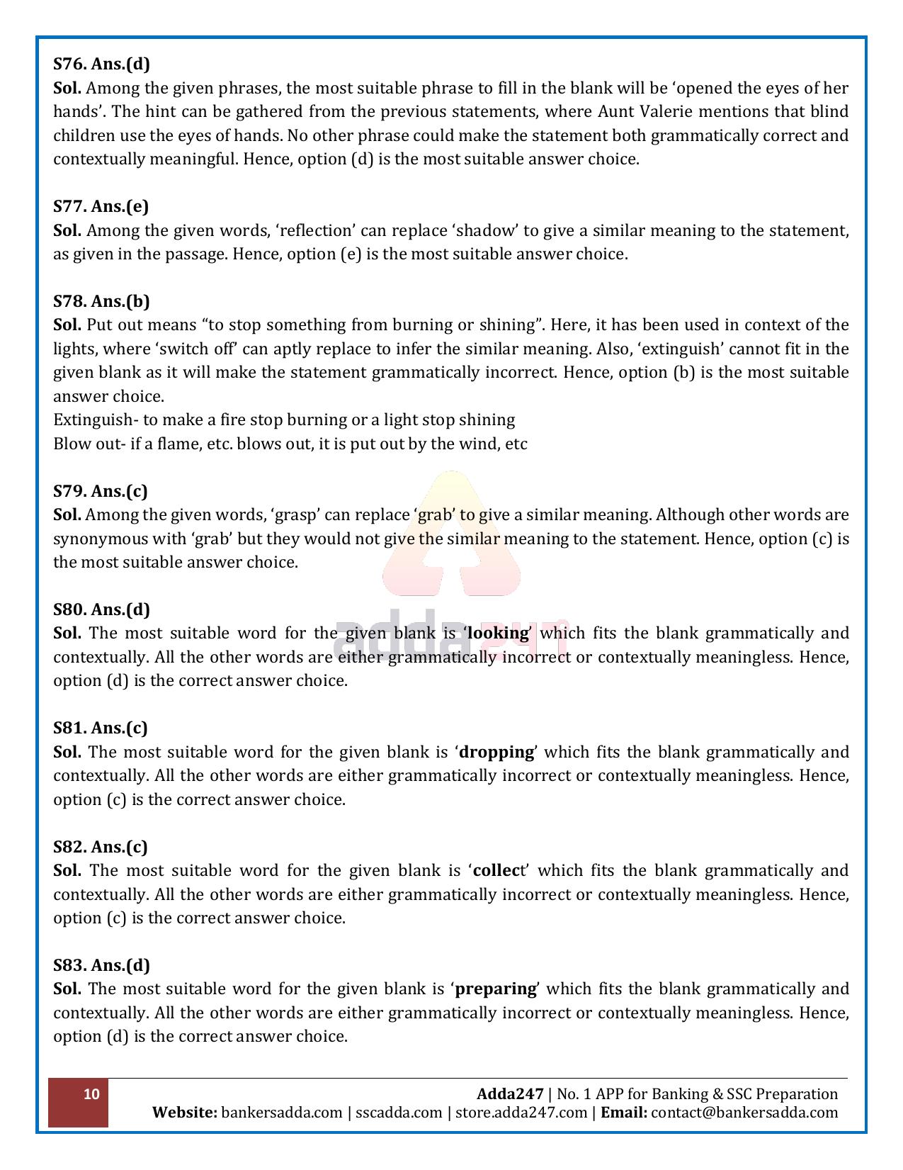 RBI Assistant 2020 - Memory Based Questions - Page 10