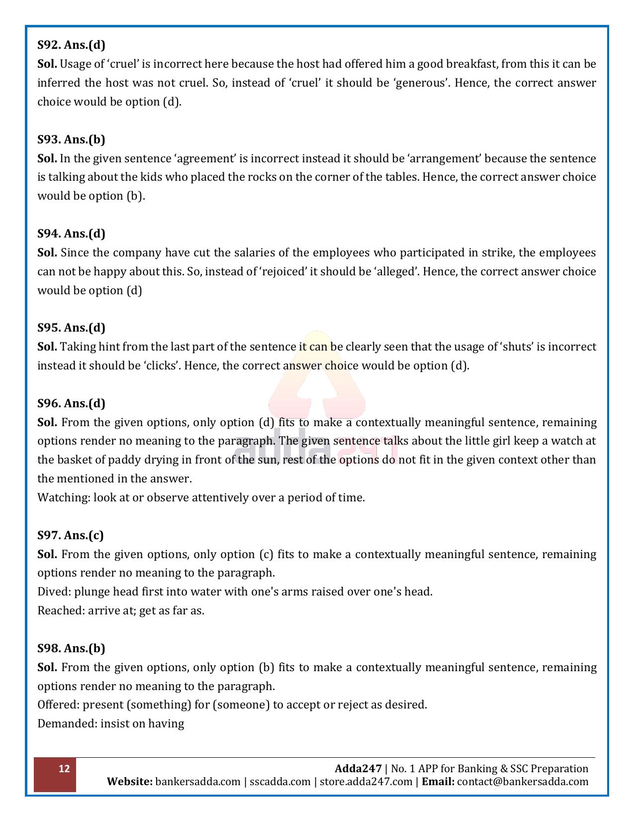 RBI Assistant 2020 - Memory Based Questions - Page 12