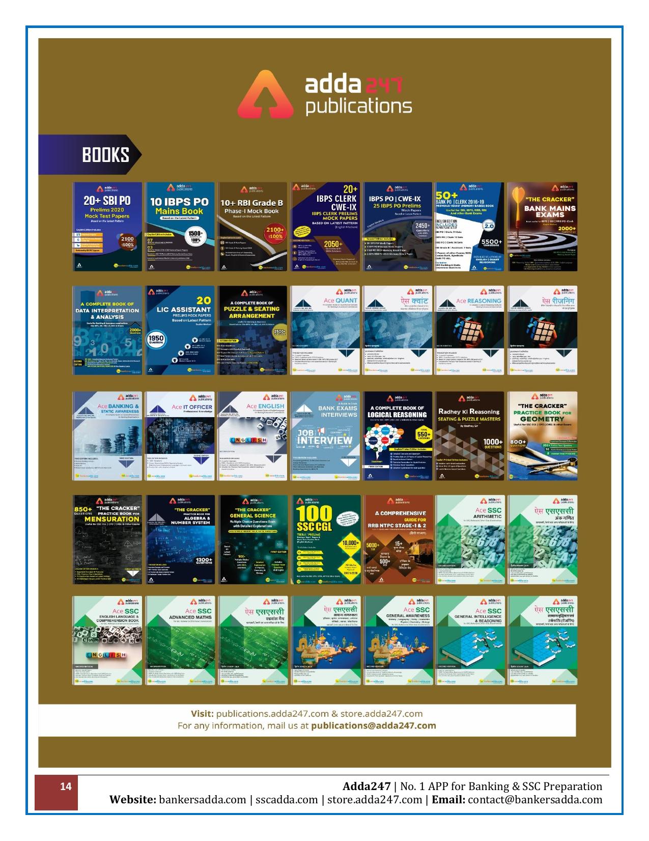 RBI Assistant 2020 - Memory Based Questions - Page 14