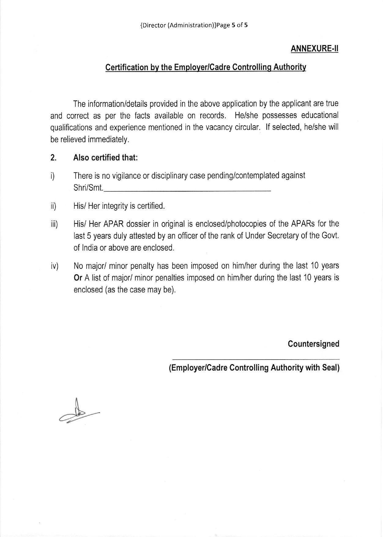 National Technical Research Organisation (NTRO) Invites Application for Director Recruitment 2022 - Page 1