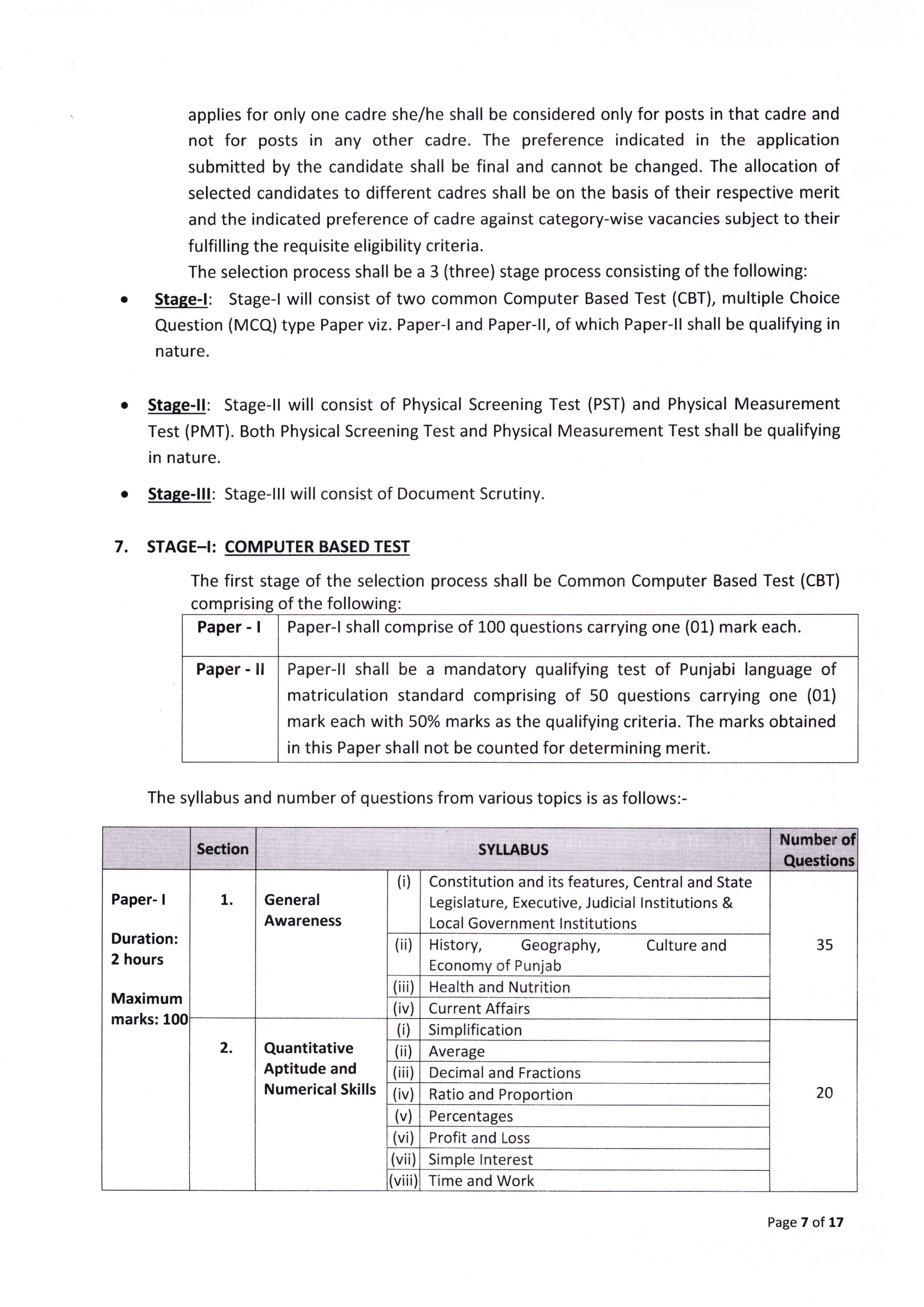 Punjab Police Constable Recruitment 2026: Apply Online for 3298 Vacancies - Full Notification, Eligibility, Salary - Page 7