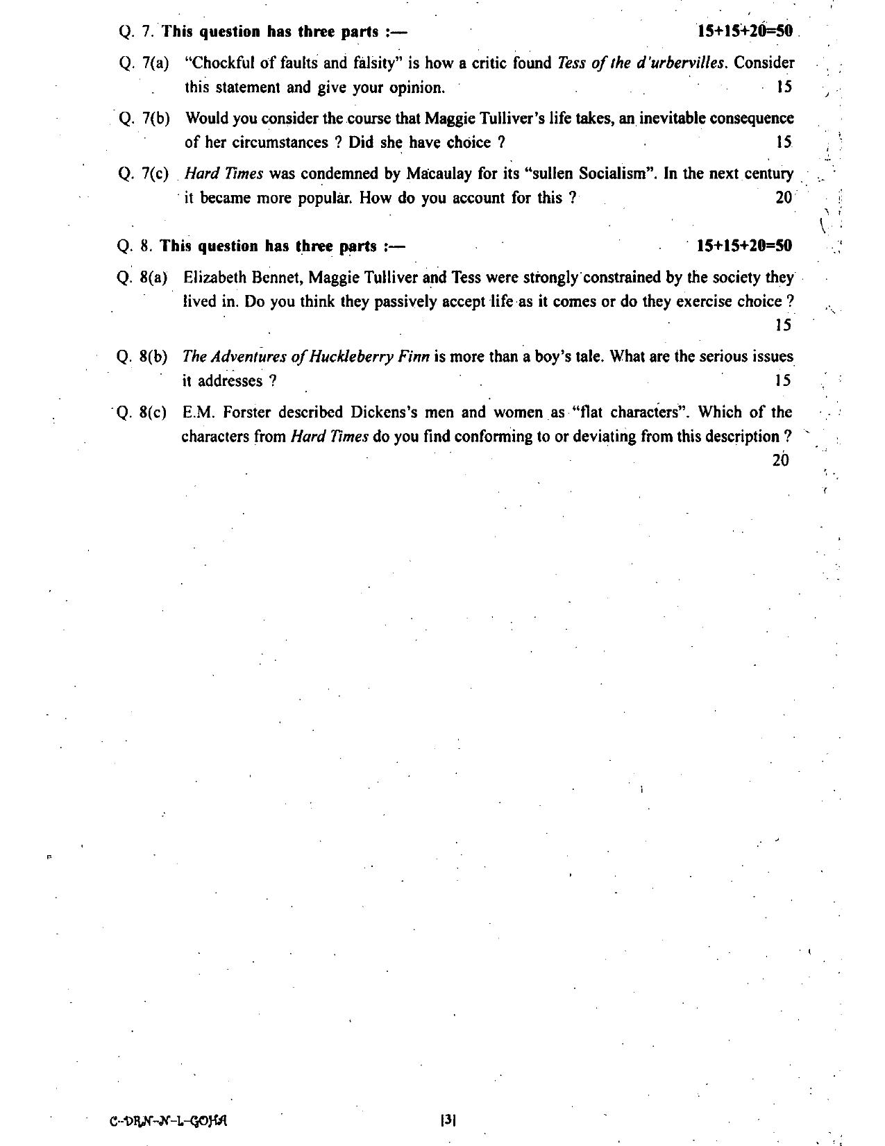 HPSSSB Elementary Education Language Teacher Old Papers - General English - Page 3