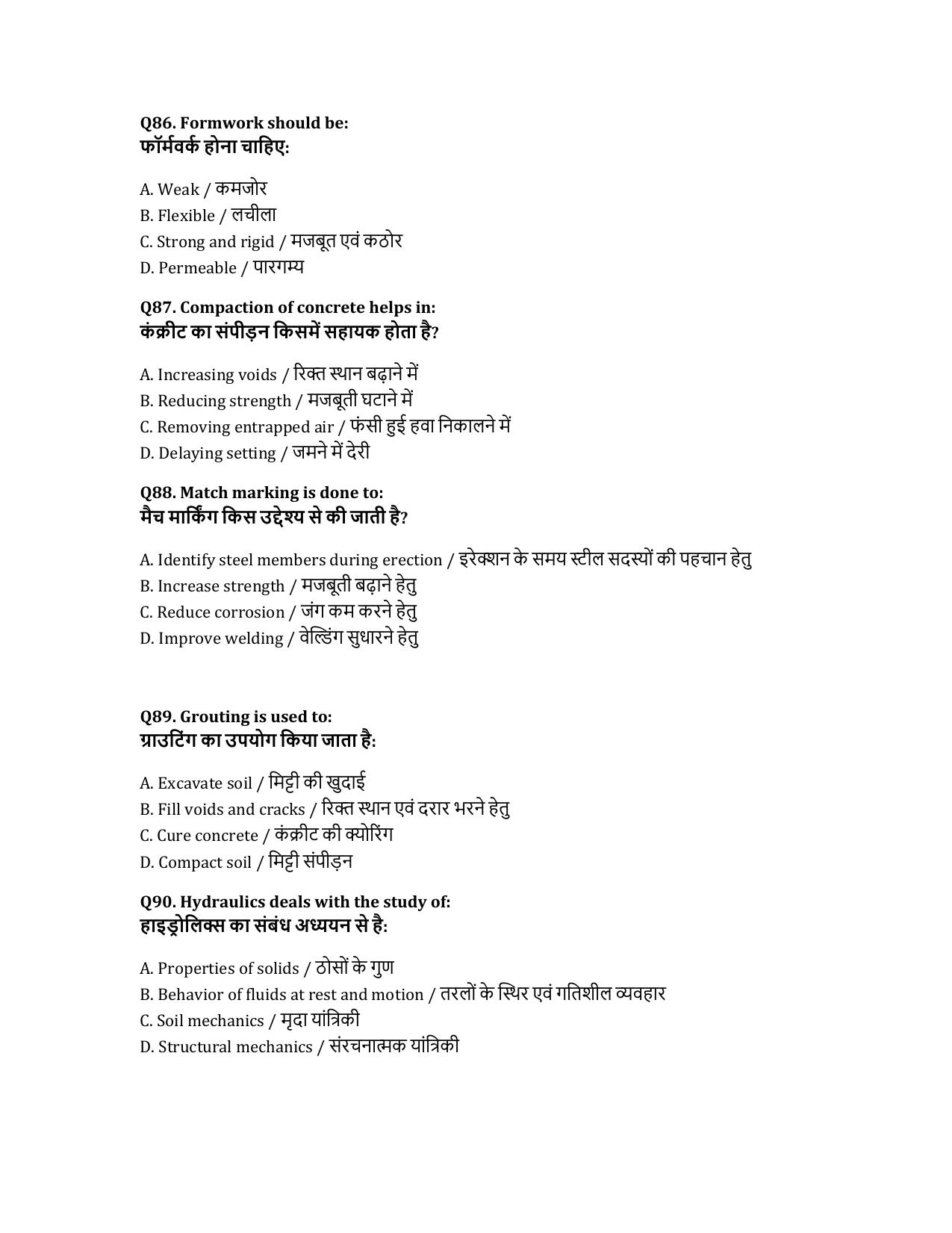 South Western Railway Instructor P Way Level 7 (Shift-1) Question Paper - Page 18