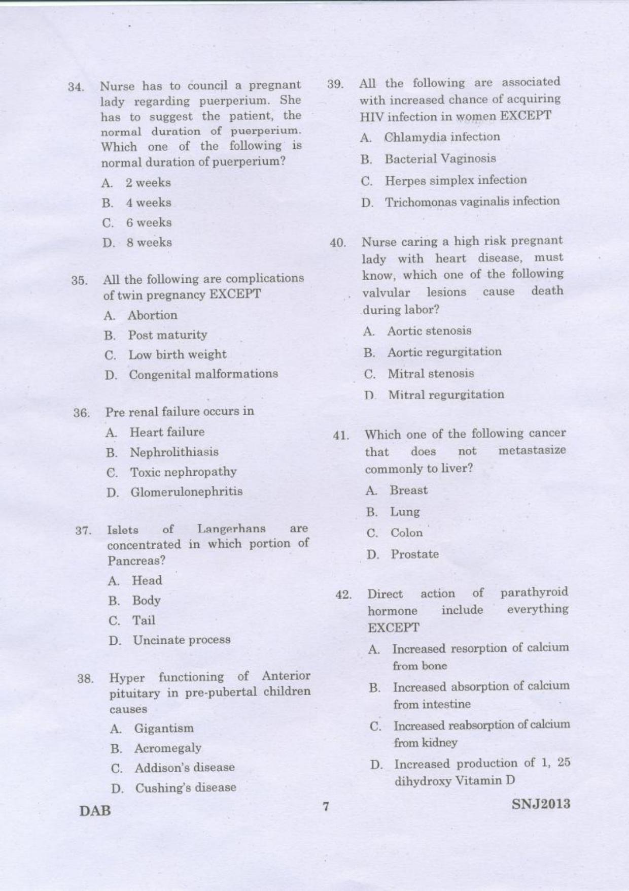NEIFRIHMS Nursing Officer Group B, C Previous Papers - Page 6