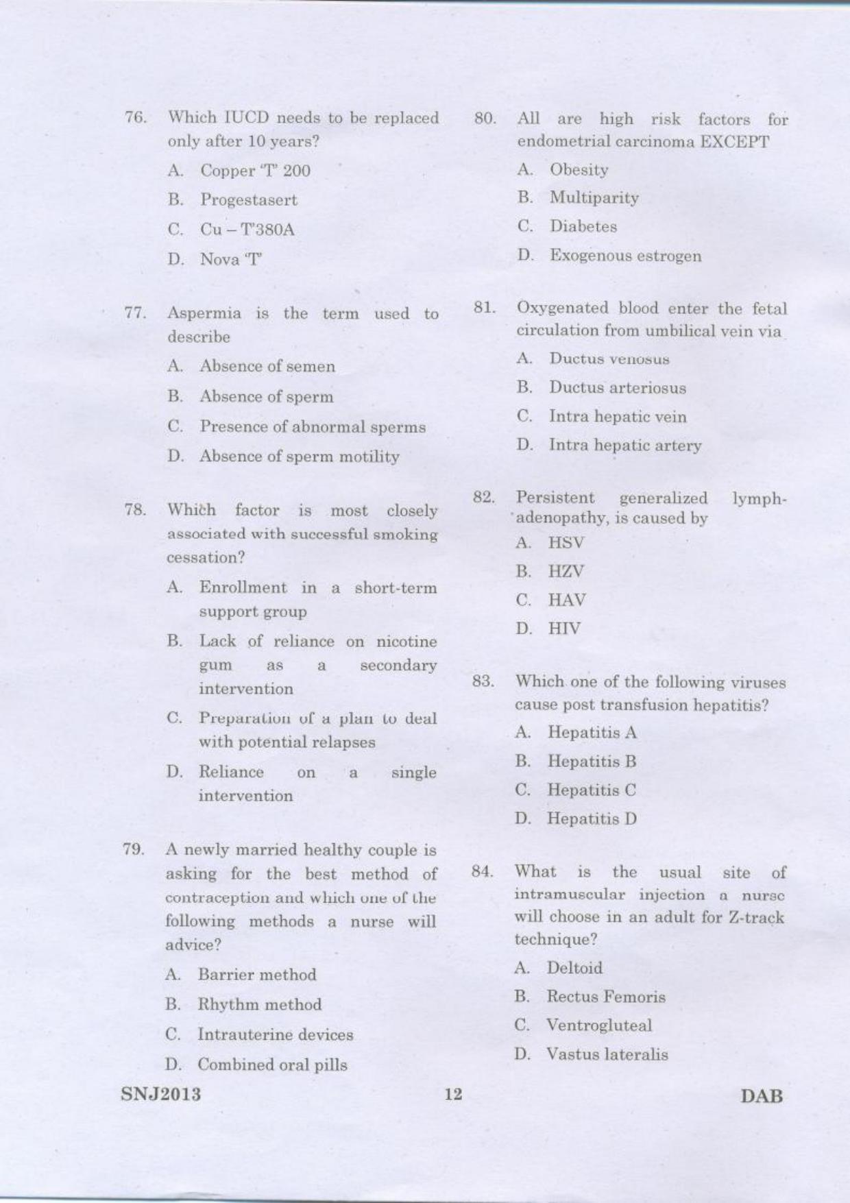 NEIFRIHMS Nursing Officer Group B, C Previous Papers - Page 11