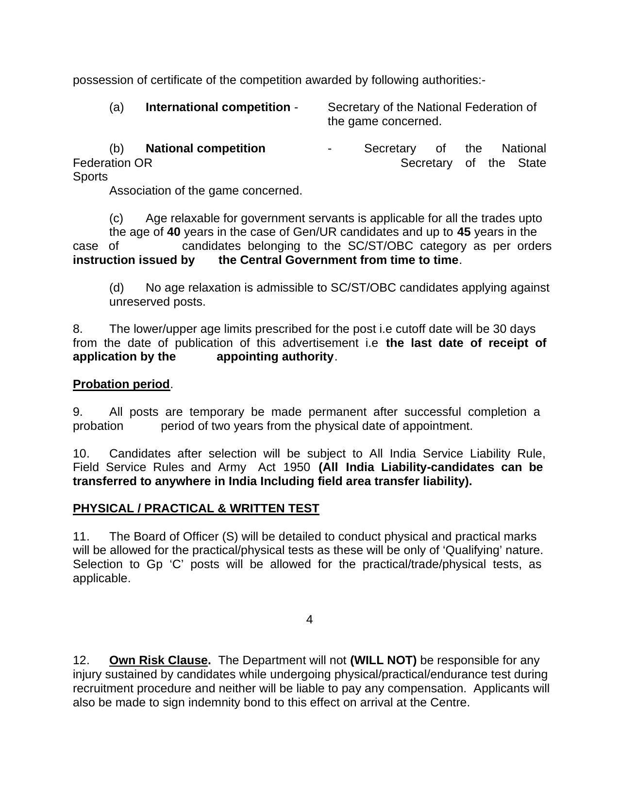 HQ Northern Command Fireman and Various Posts Recruitment 2022 - Page 15