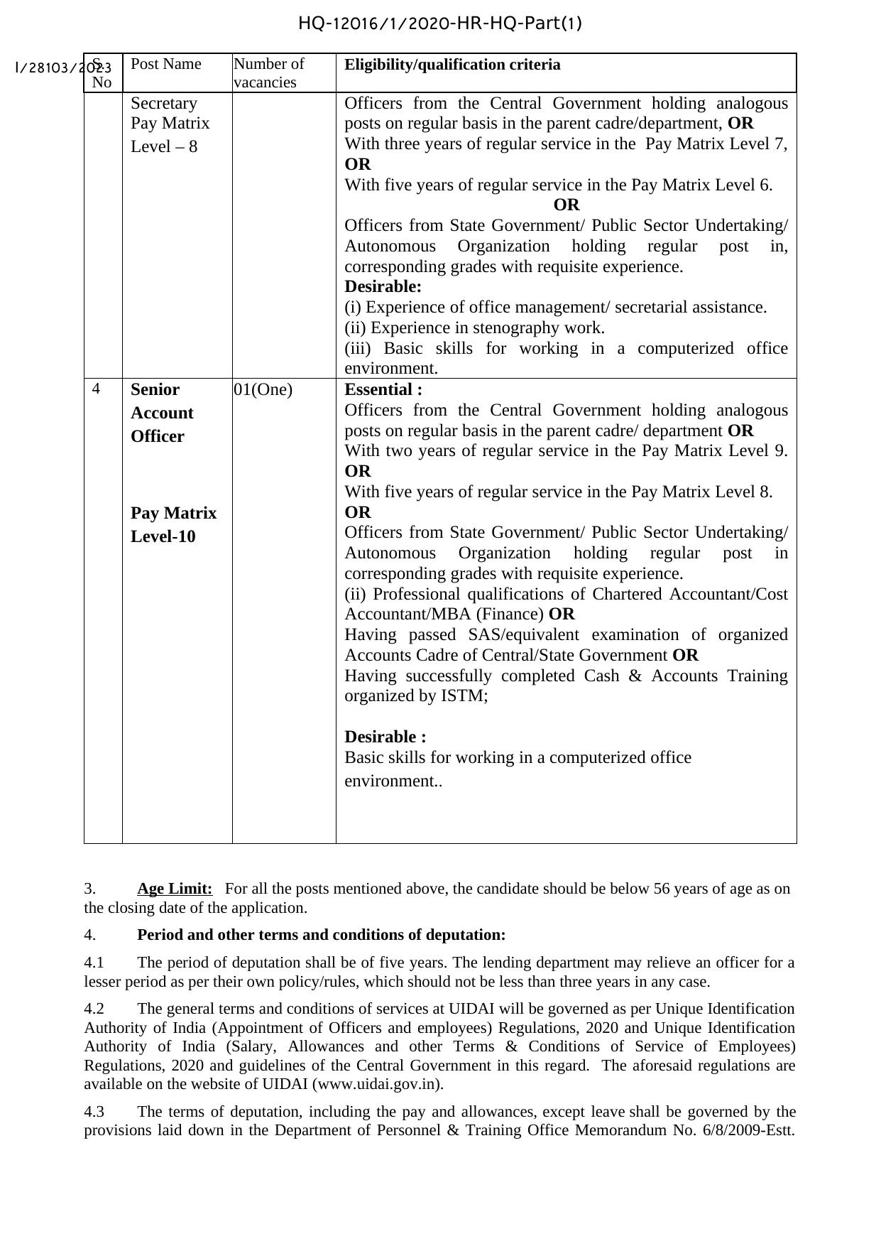 UIDAI Technical Officer and Various Posts Recruitment 2023 - Page 2