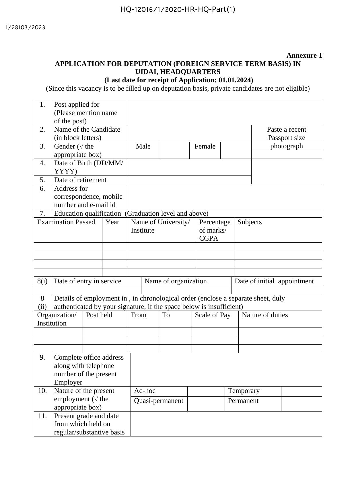 UIDAI Technical Officer and Various Posts Recruitment 2023 - Page 6