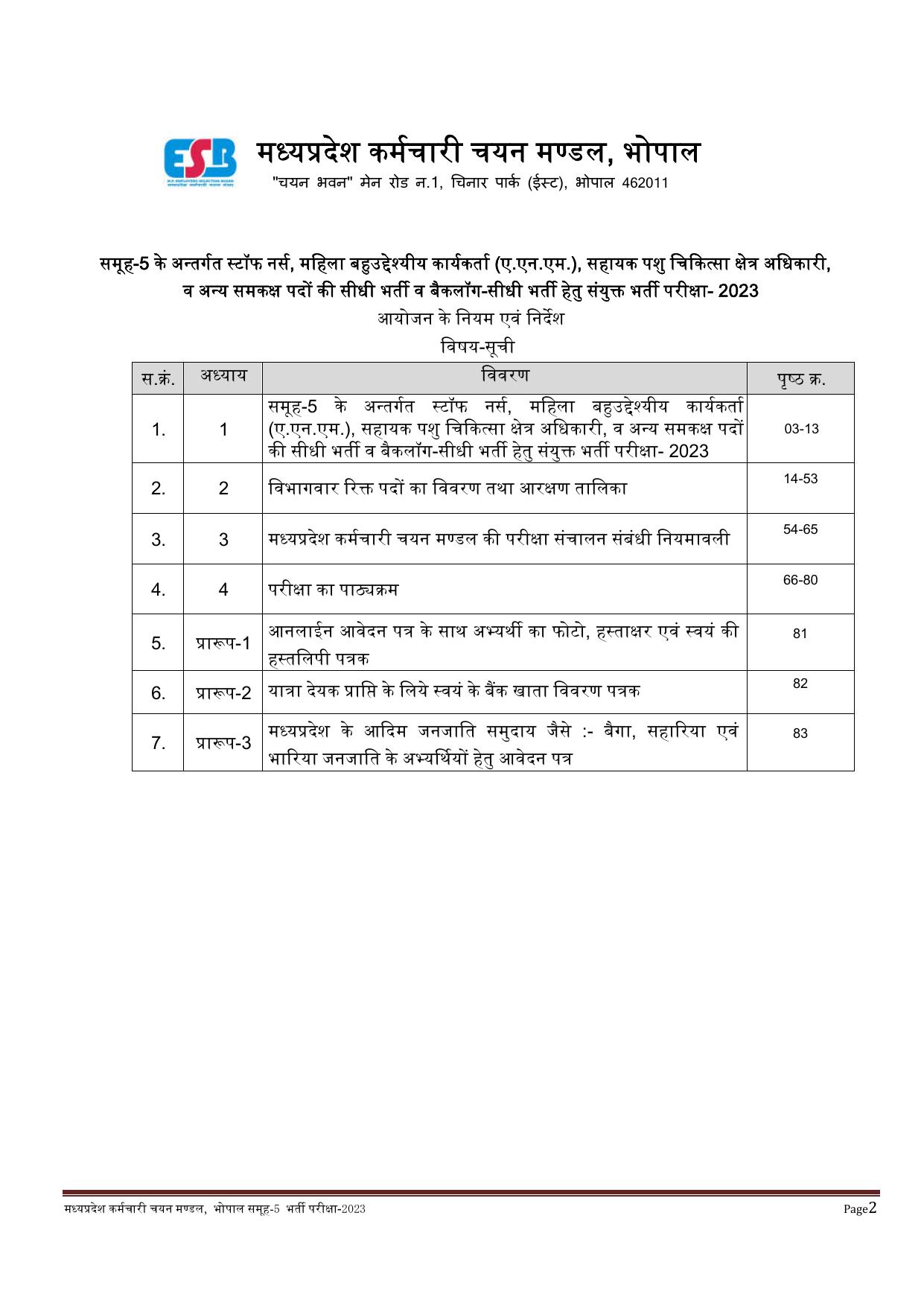 MPPEB 4795 Group-5 (Paramedical & Nursing Staff) Recruitment 2023 - Page 10