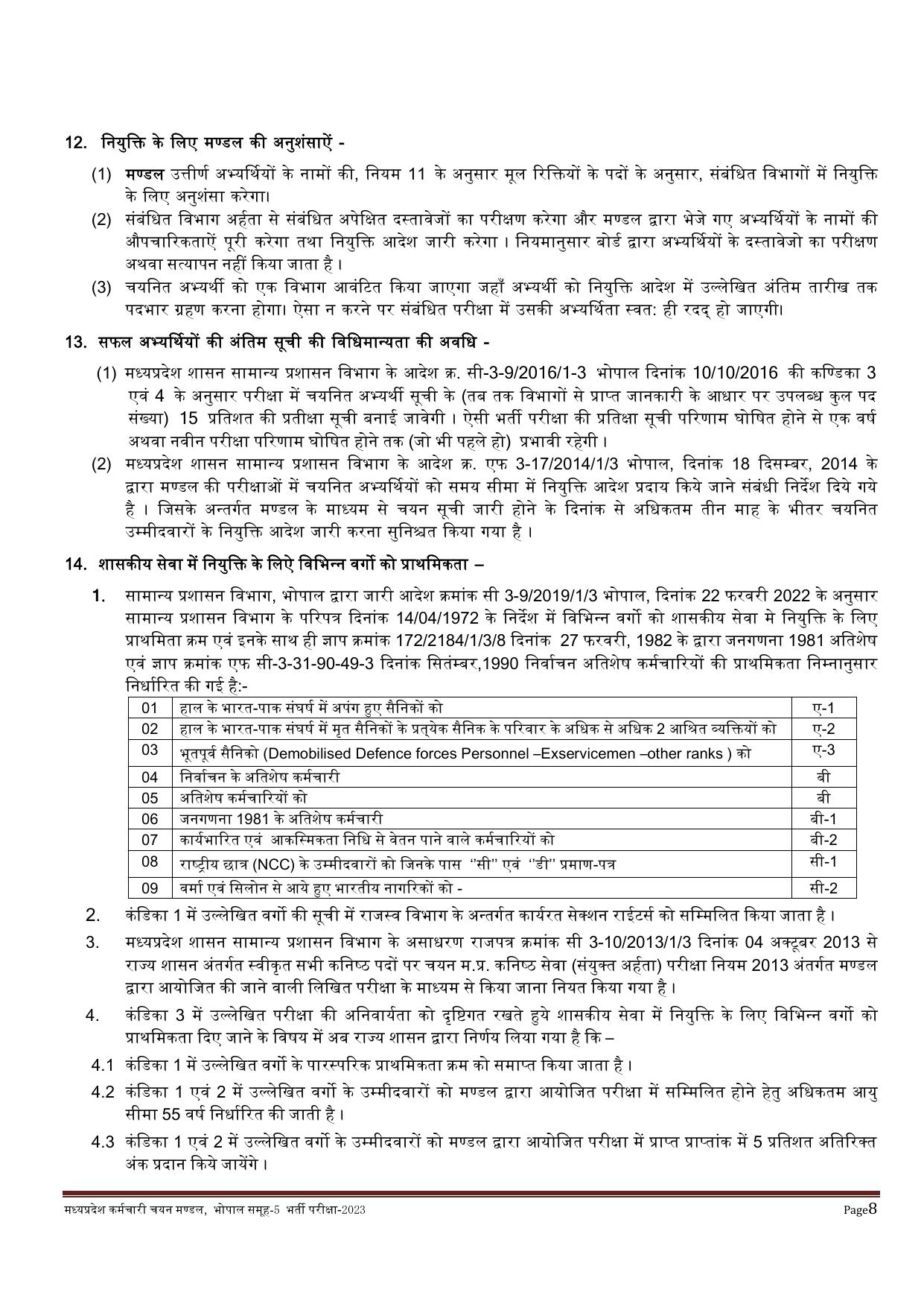 MPPEB 4795 Group-5 (Paramedical & Nursing Staff) Recruitment 2023 - Page 31