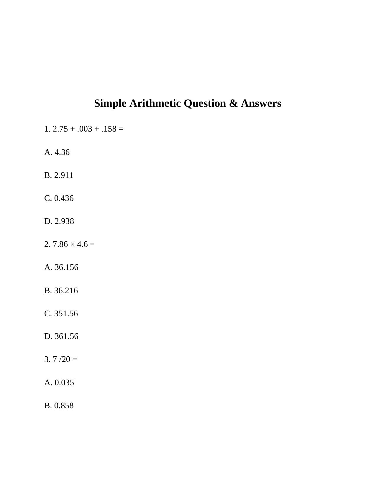 Indian Bank Arithmetic Previous Question Papers - Page 1