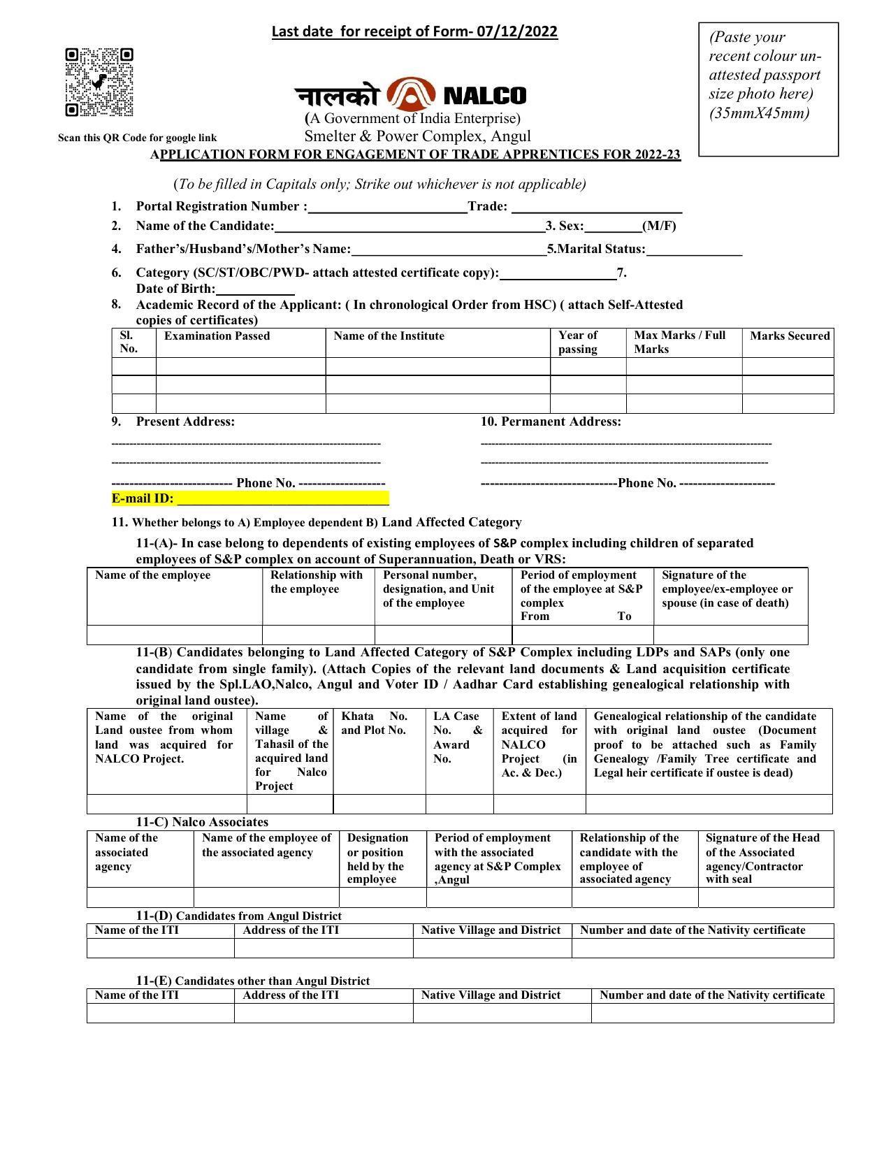 National Aluminium Company Limited (NALCO) Invites Application for Trade Apprentice Recruitment 2022 - Page 5