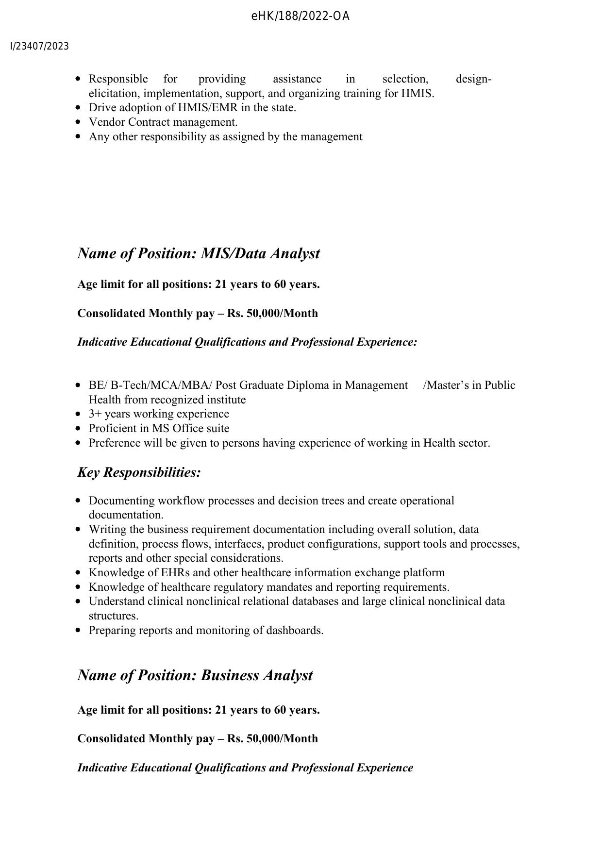 National Health Mission Kerala (NHM Kerala) Invites Application for HMIS Manager and Implementation Support, MIS/Data Analyst, More Vacancies Recruitment 2023 - Page 6