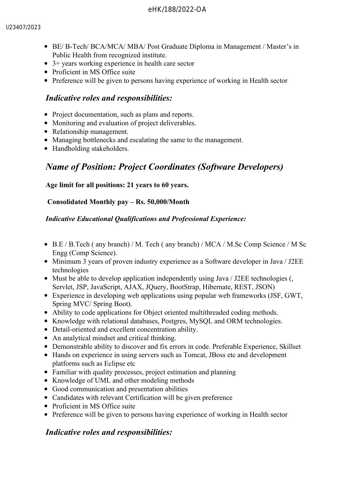 National Health Mission Kerala (NHM Kerala) Invites Application for HMIS Manager and Implementation Support, MIS/Data Analyst, More Vacancies Recruitment 2023 - Page 8