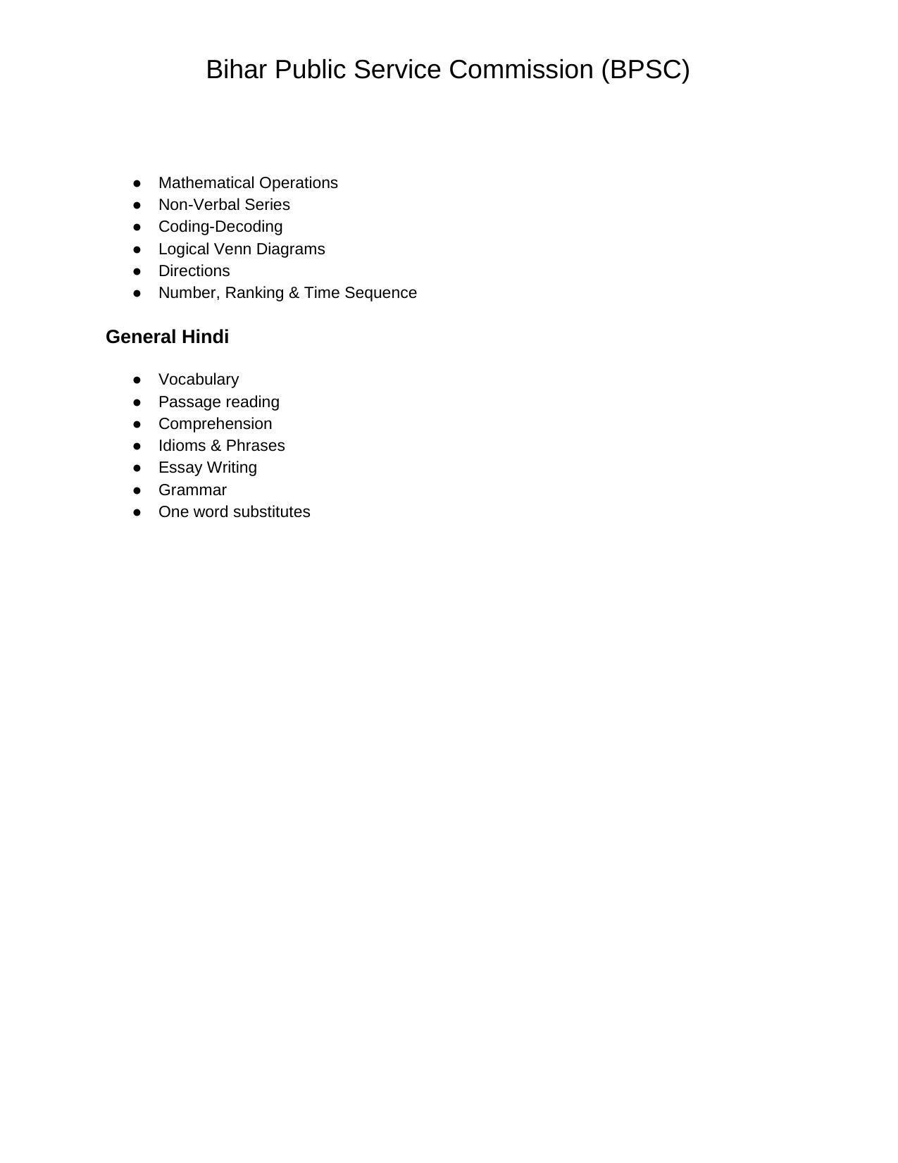 Download BPSC Assistant Exam Syllabus - Page 4