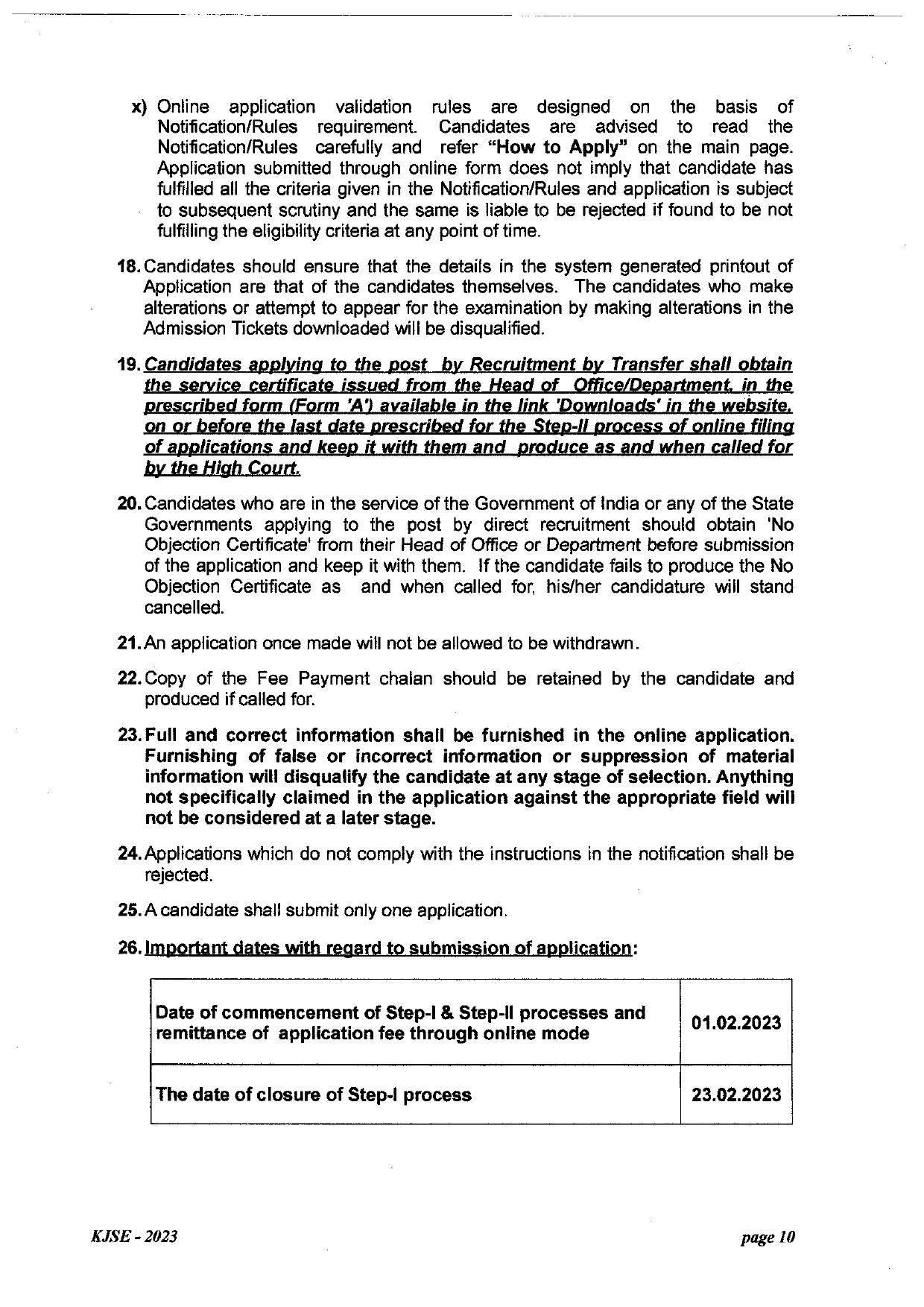 High Court of Kerala (HCK) Invites Application for 69 Munsiff - Magistrate Recruitment 2023 - Page 5