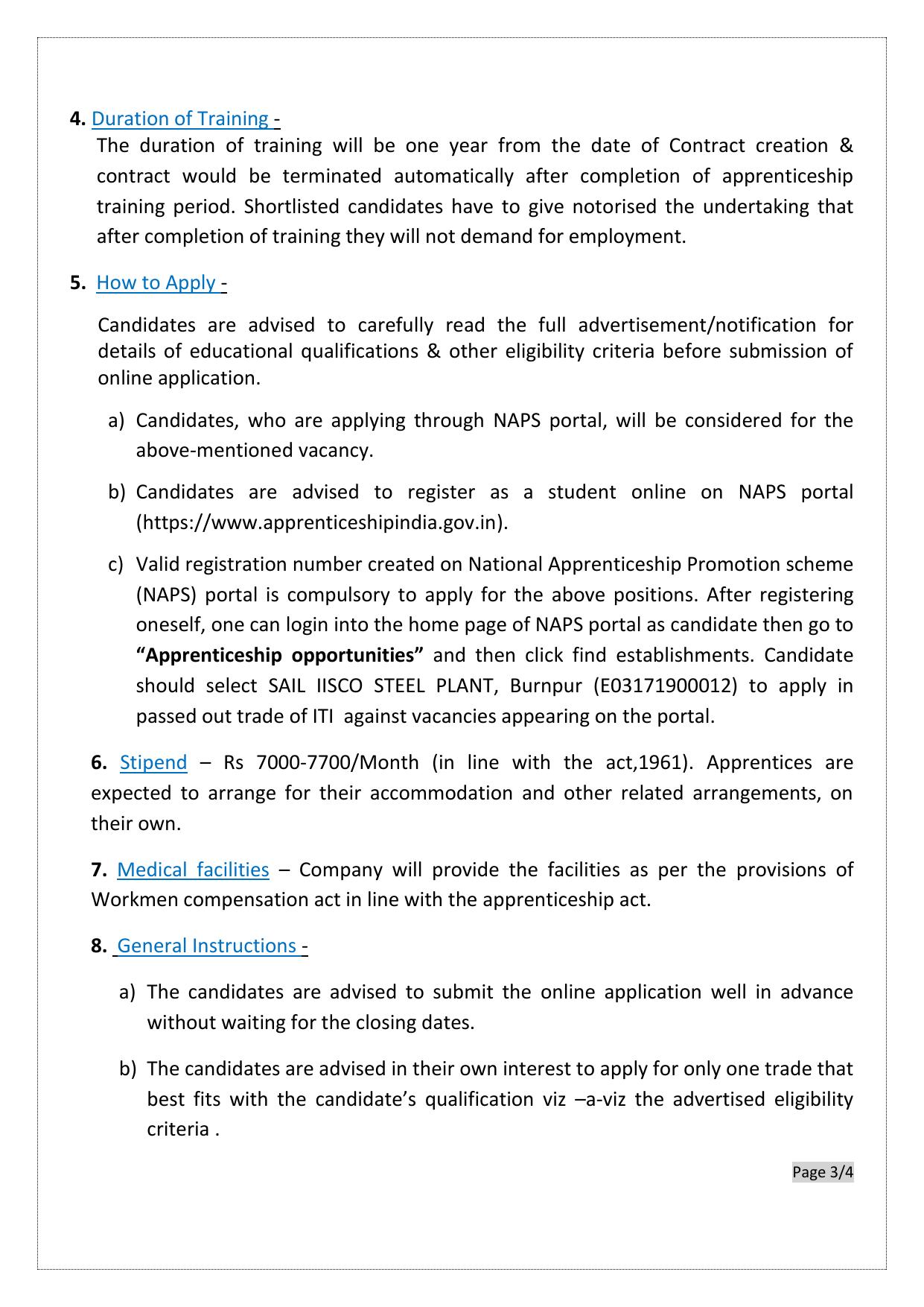 IISCO Steel Plant Trade Apprentice Recruitment 2023 - Page 2