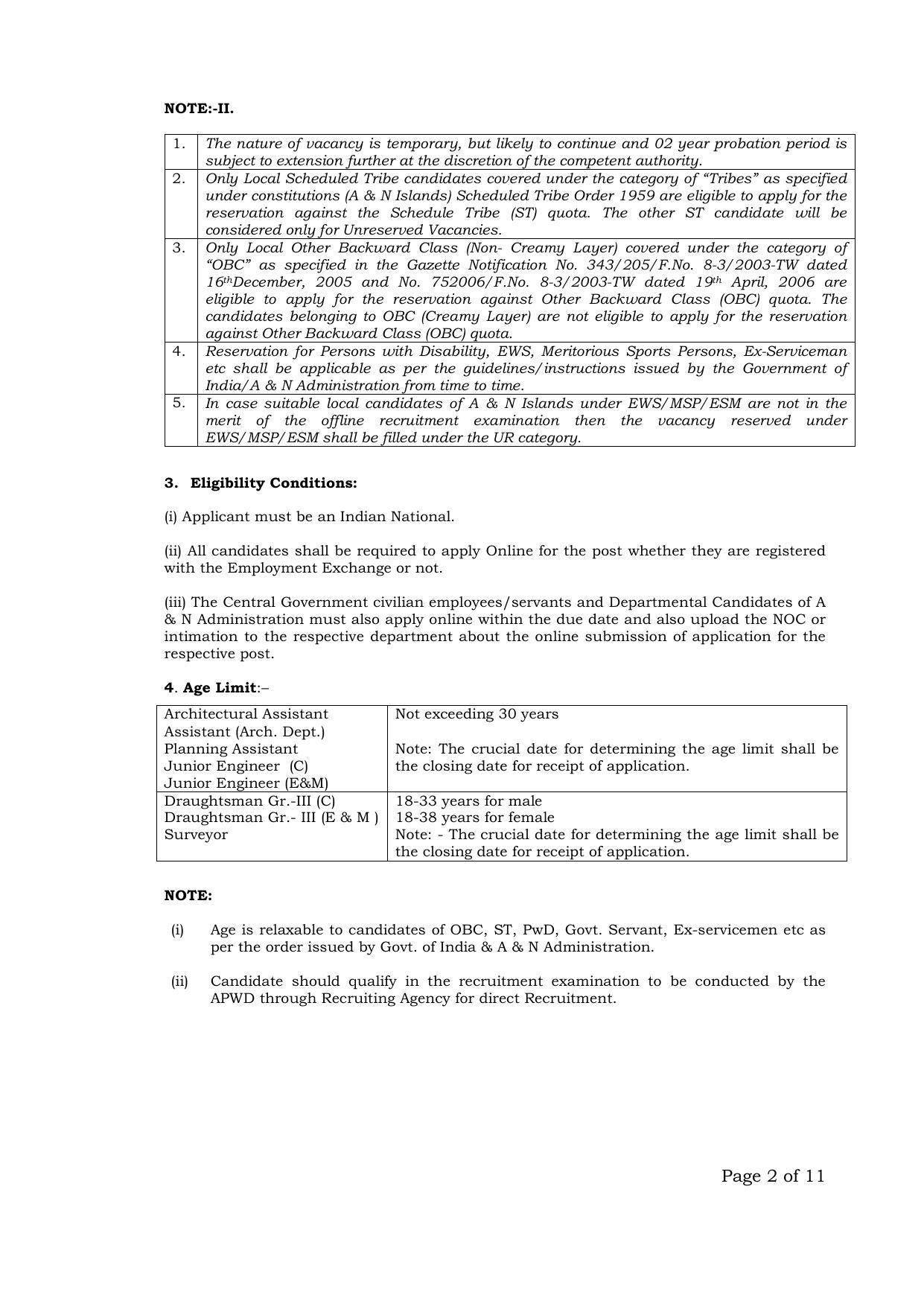 Andaman & Nicobar Administration Recruitment 2022 for 127 Various Vacancies - Page 9